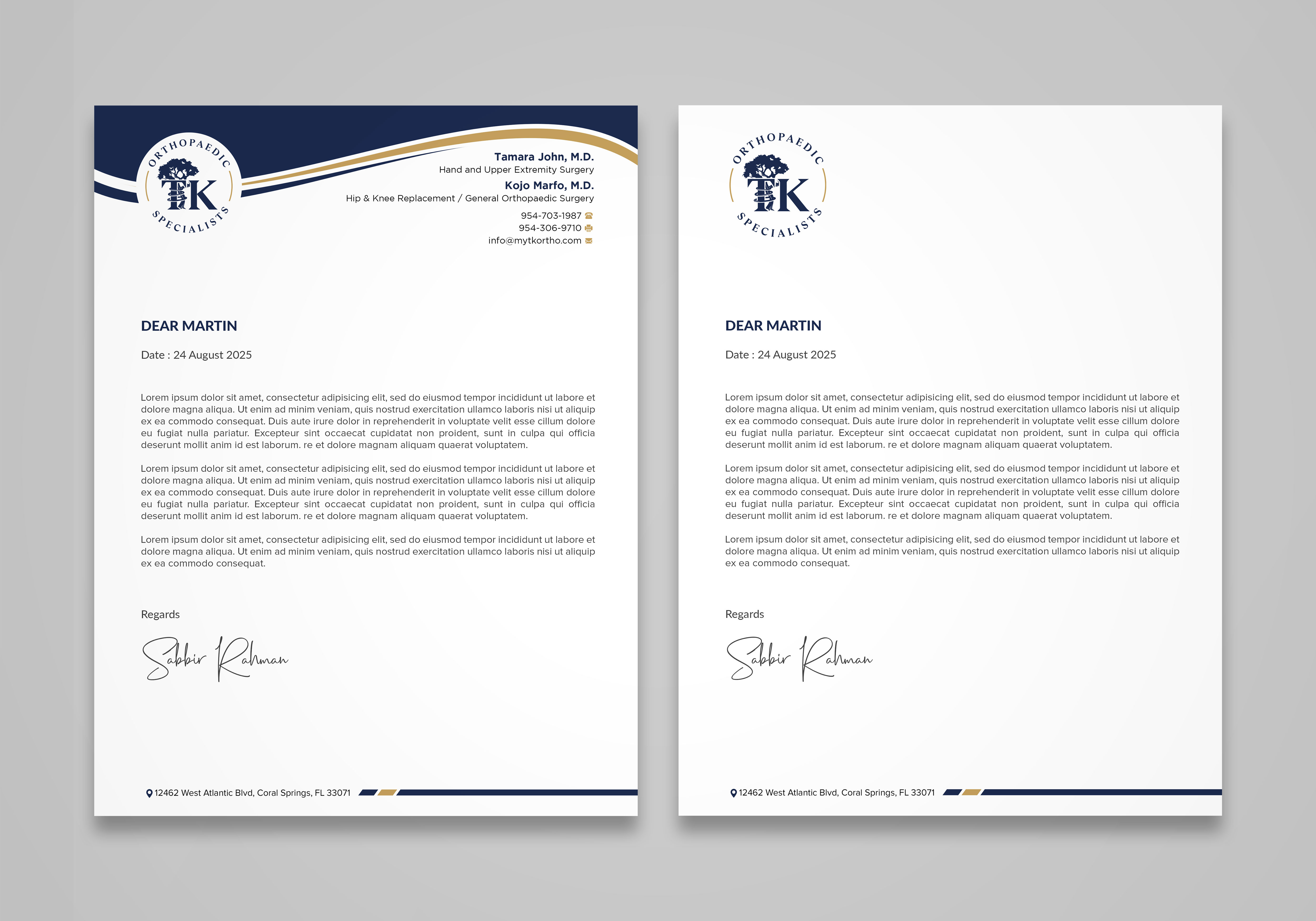 Letterhead Design by Sabbir_2025 for this project | Design #35912882