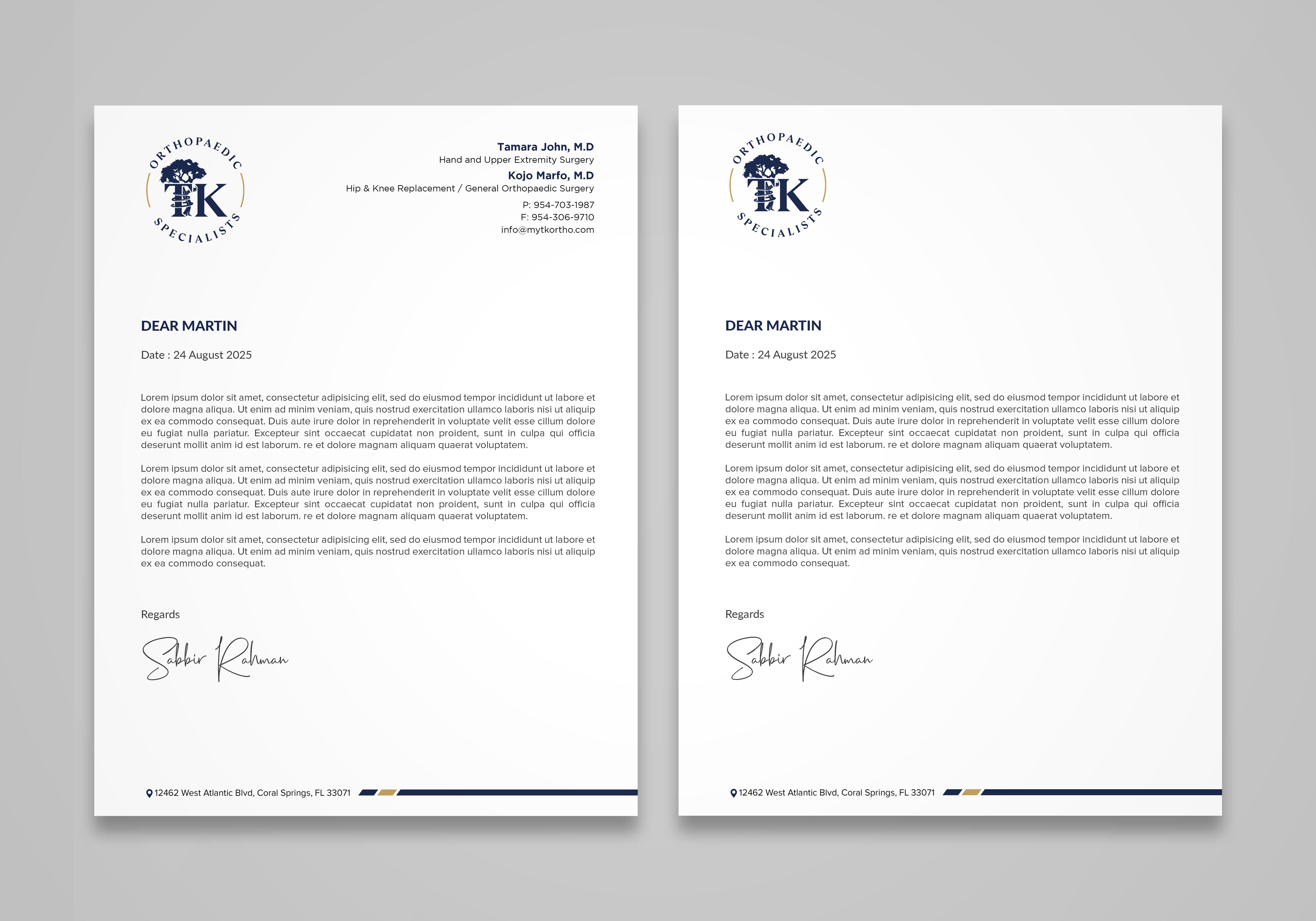 Letterhead Design by Sabbir_2025 for this project | Design #35912883