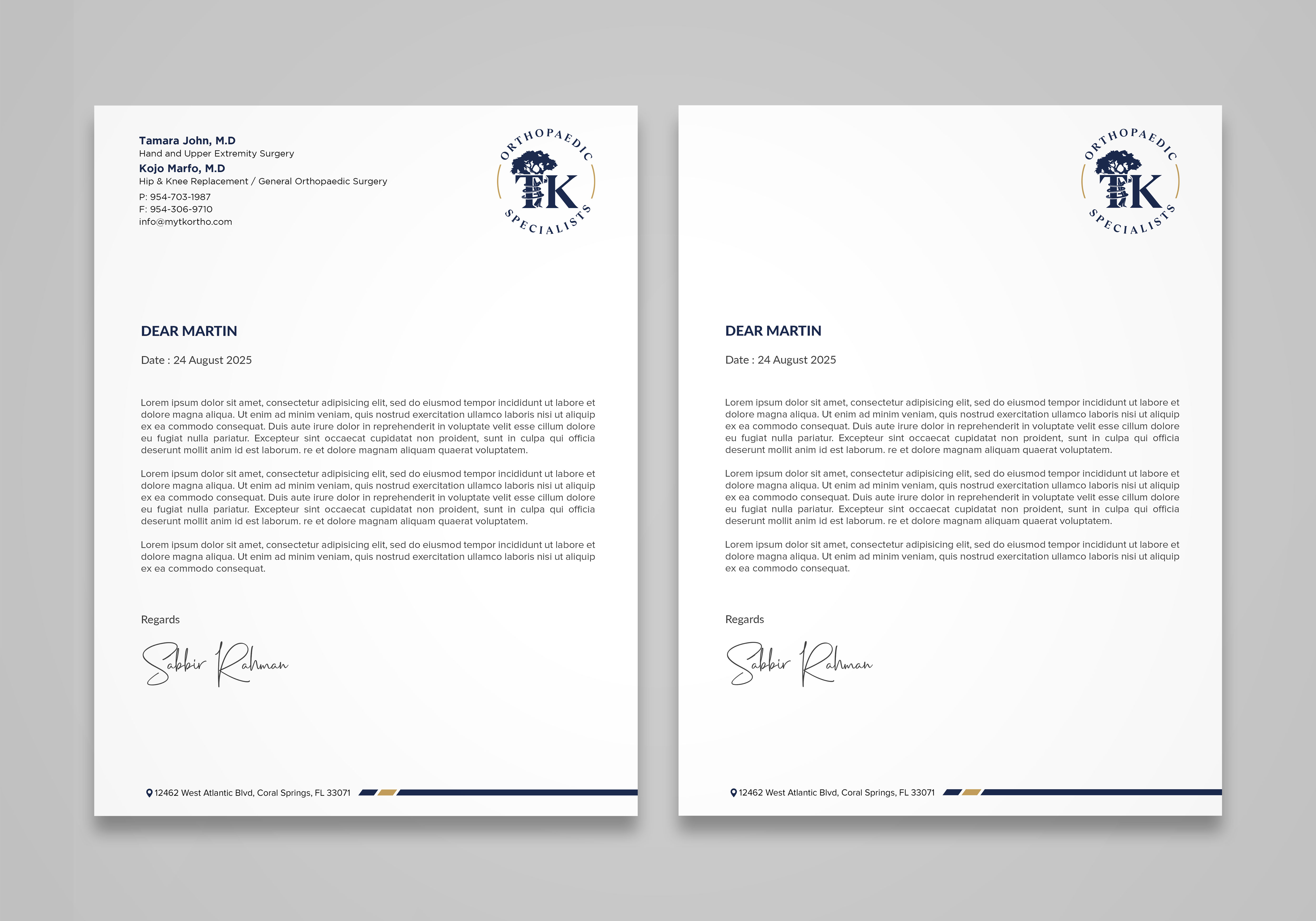 Letterhead Design by Sabbir_2025 for this project | Design #35912884