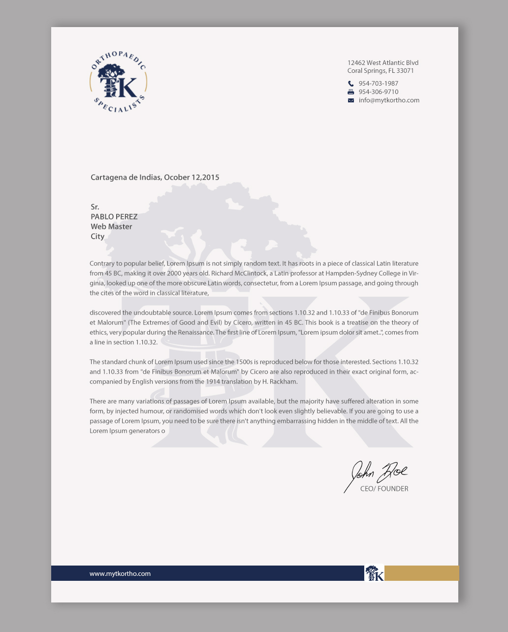Letterhead Design by chandrayaan.creative for this project | Design #35889500