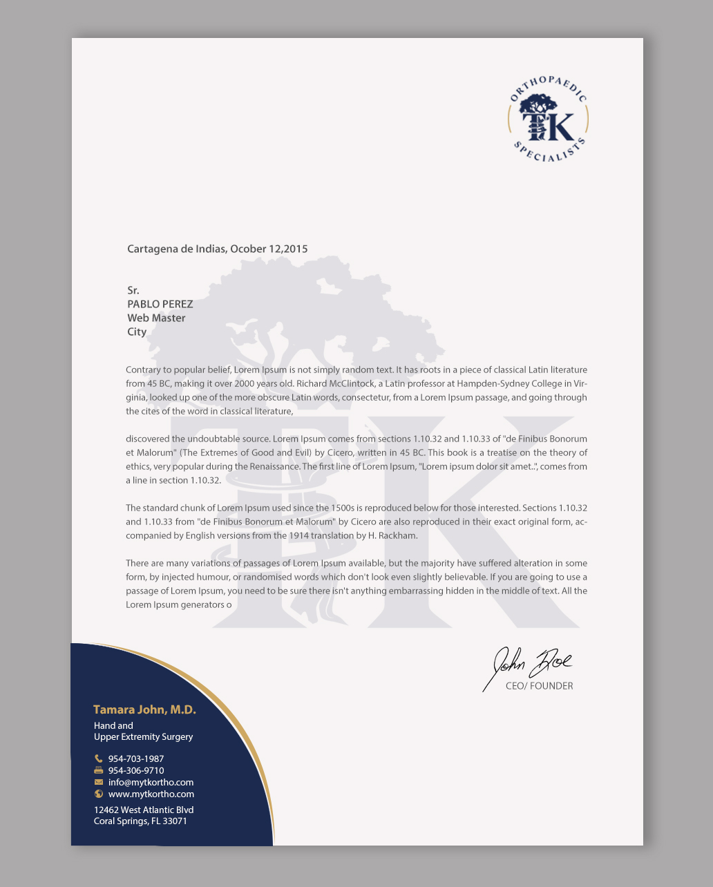 Letterhead Design by chandrayaan.creative for this project | Design #35889505