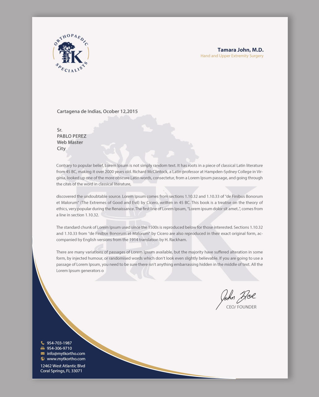 Letterhead Design by chandrayaan.creative for this project | Design #35889508