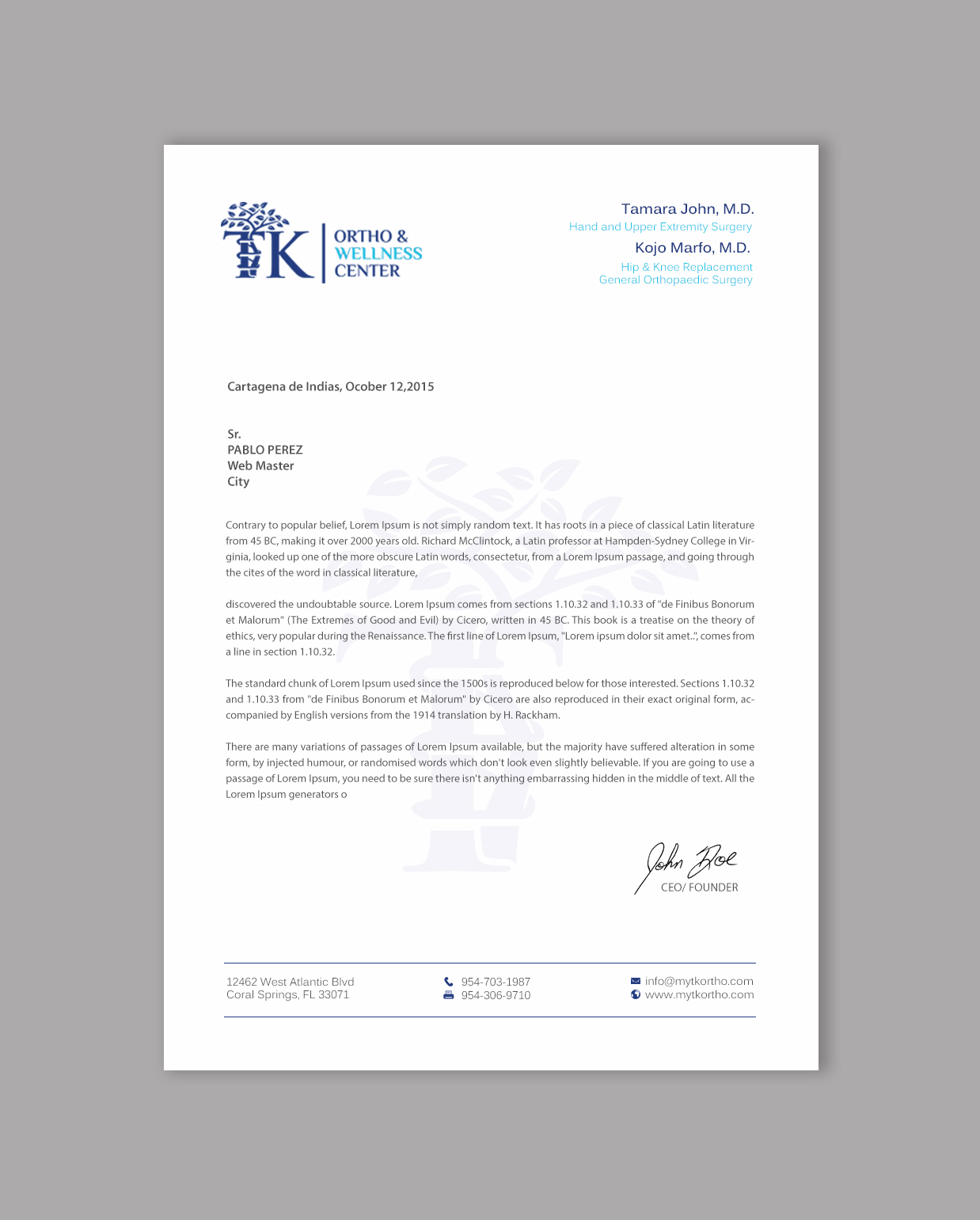 Letterhead Design by chandrayaan.creative for this project | Design #36026099