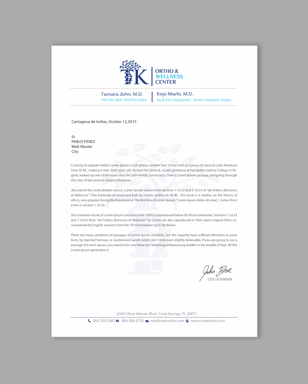 Letterhead Design by chandrayaan.creative for this project | Design #36026383