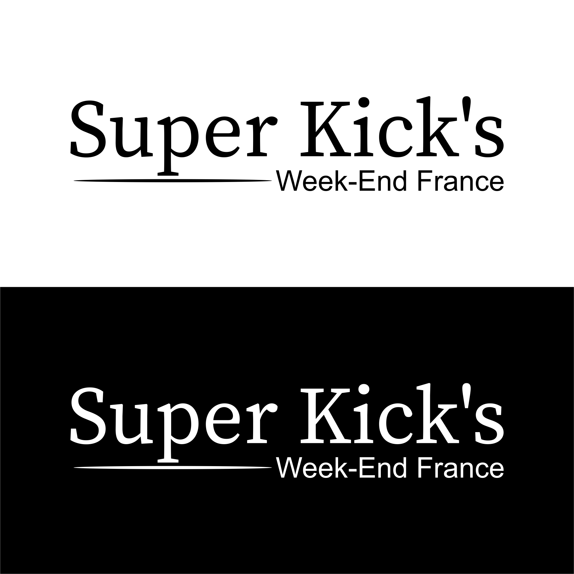 Logo Design by Jaka Suharno for Événements Kick's | Design #35908527