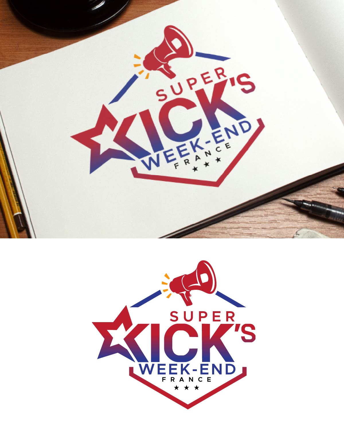 Logo Design by fly  design for Événements Kick's | Design #35891919