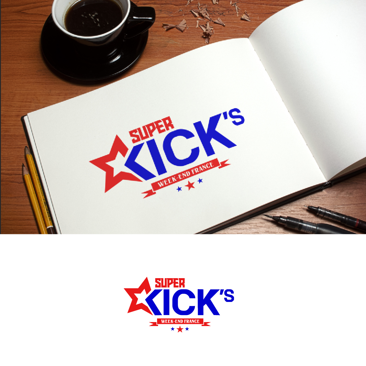 Logo Design by fly  design for Événements Kick's | Design #35896349