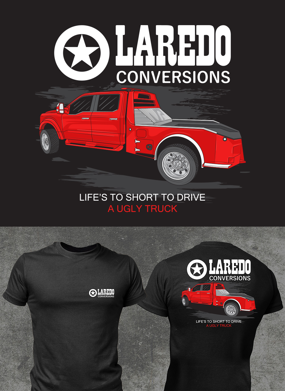 T-shirt Design by Drawingbook for Laredo conversions | Design #35889544