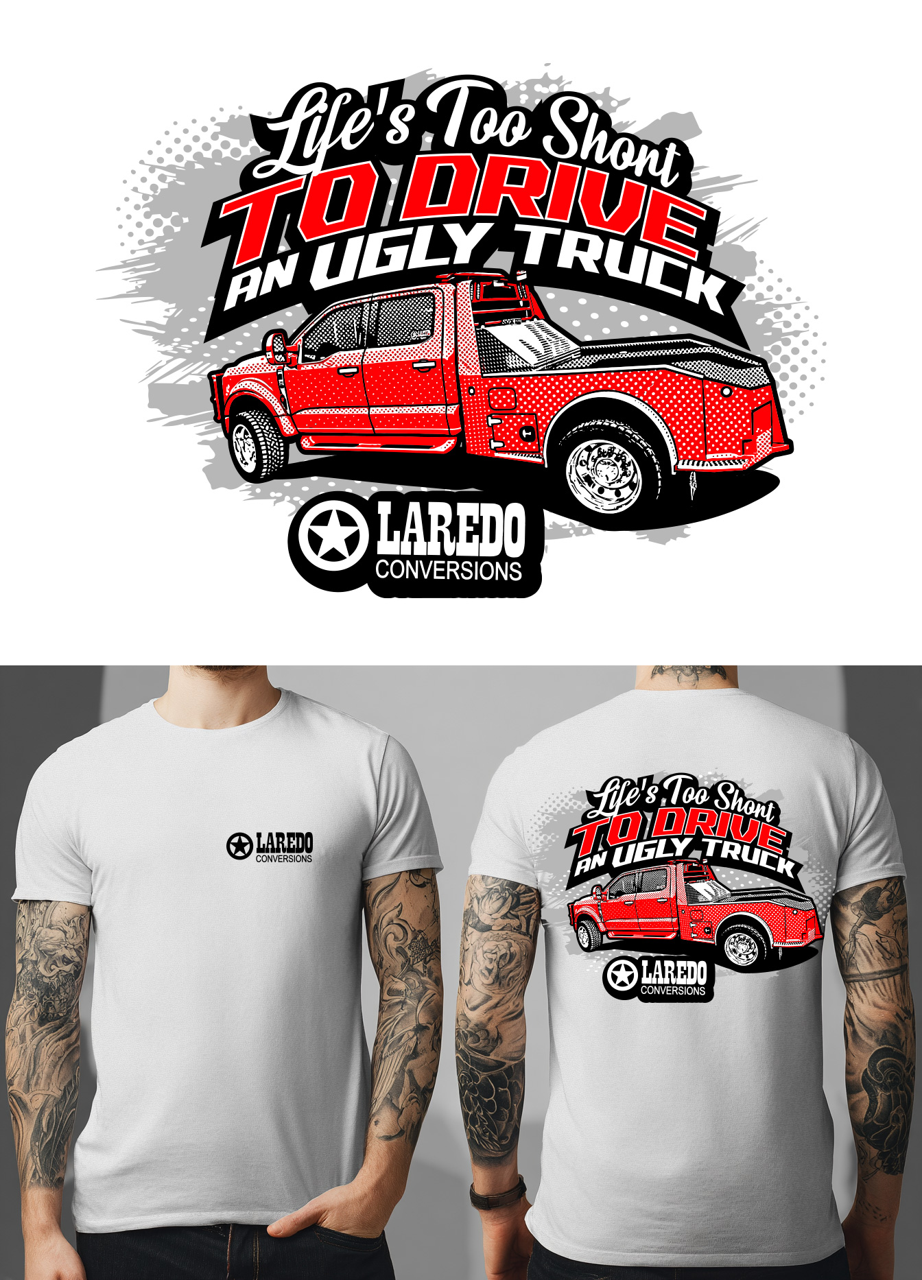 T-shirt Design by Valtti Design for Laredo conversions | Design #35890760