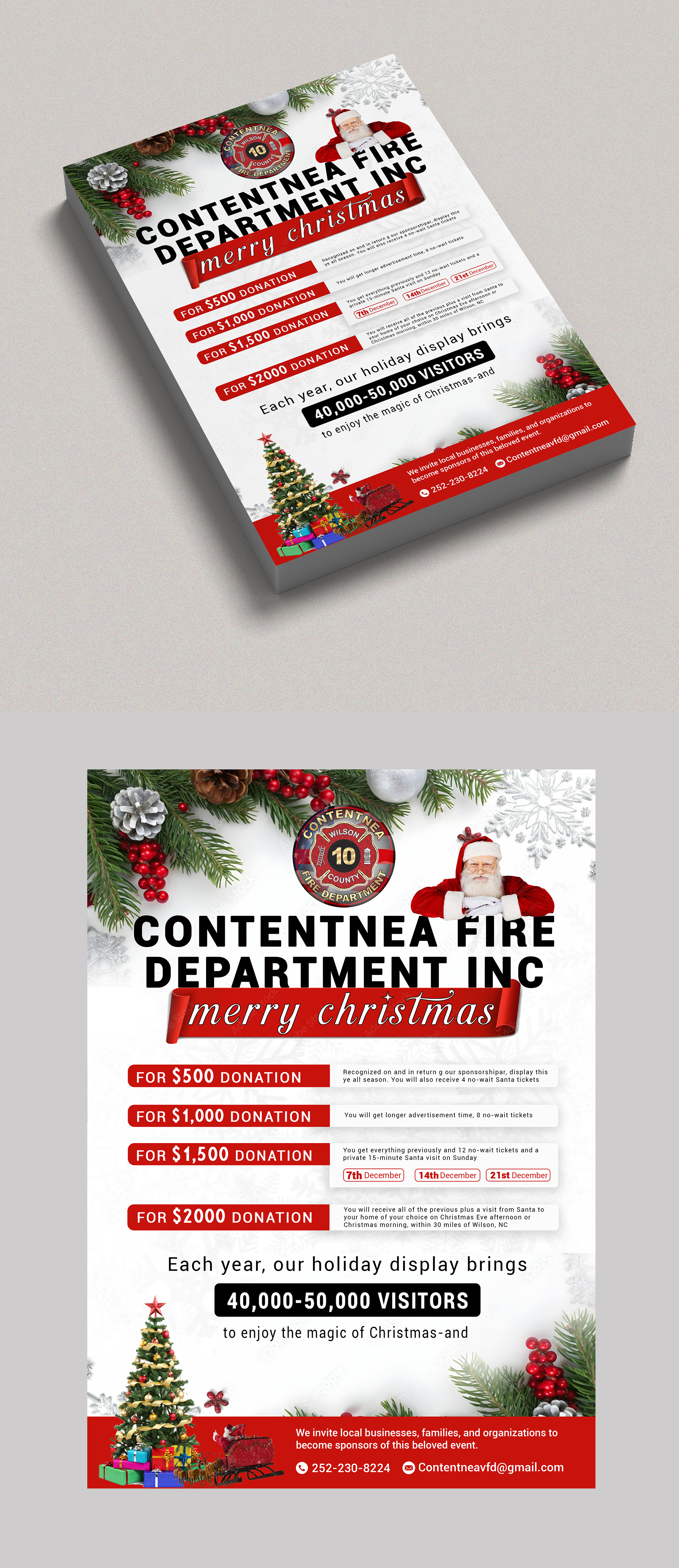 Flyer Design by Design Motion for Contentnea Volunteer Fire Department | Design #35906829