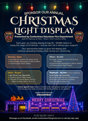 Flyer Design by Tod for Contentnea Volunteer Fire Department | Design: #35917814