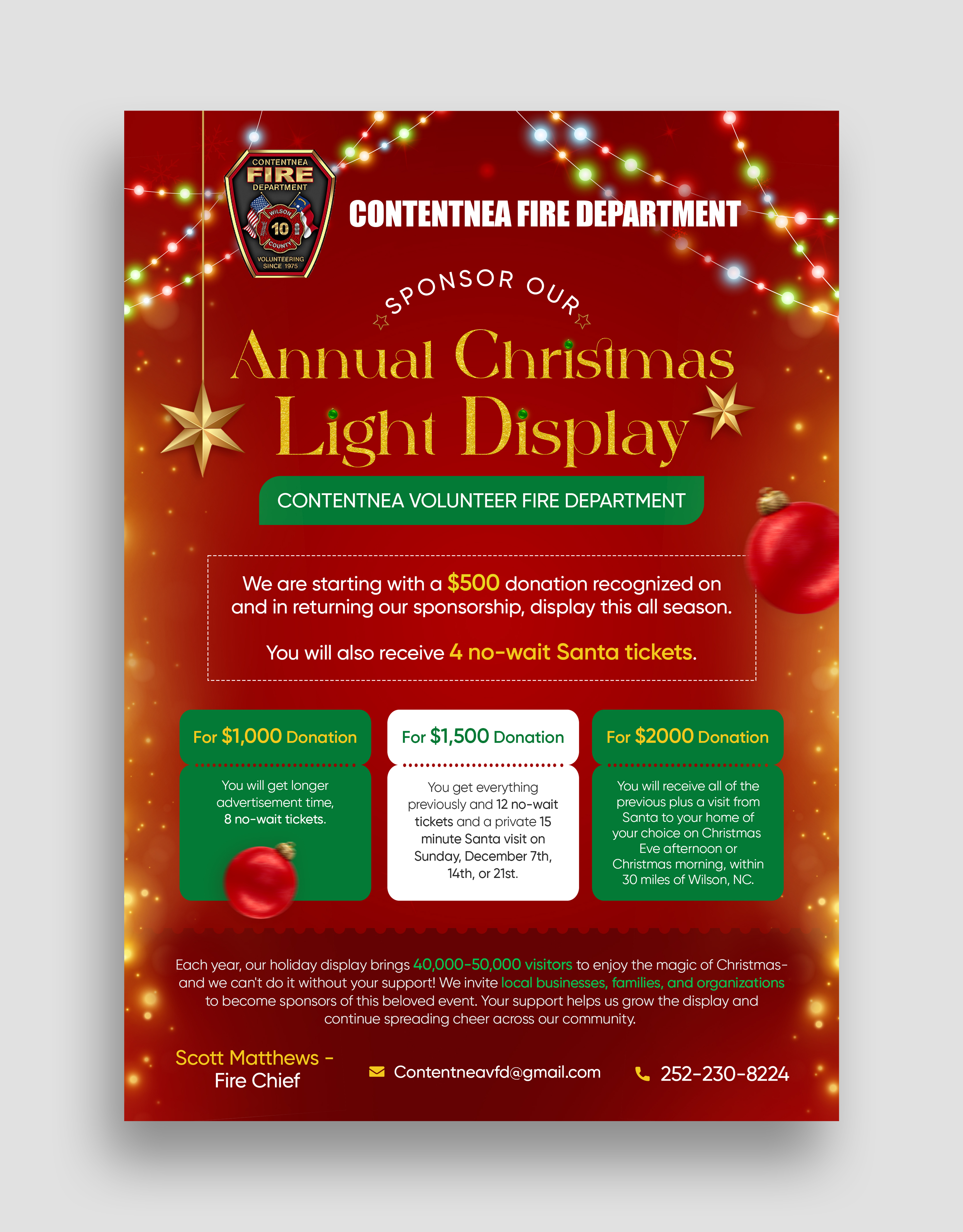 Flyer Design by Graphic Guy for Contentnea Volunteer Fire Department | Design #35898704