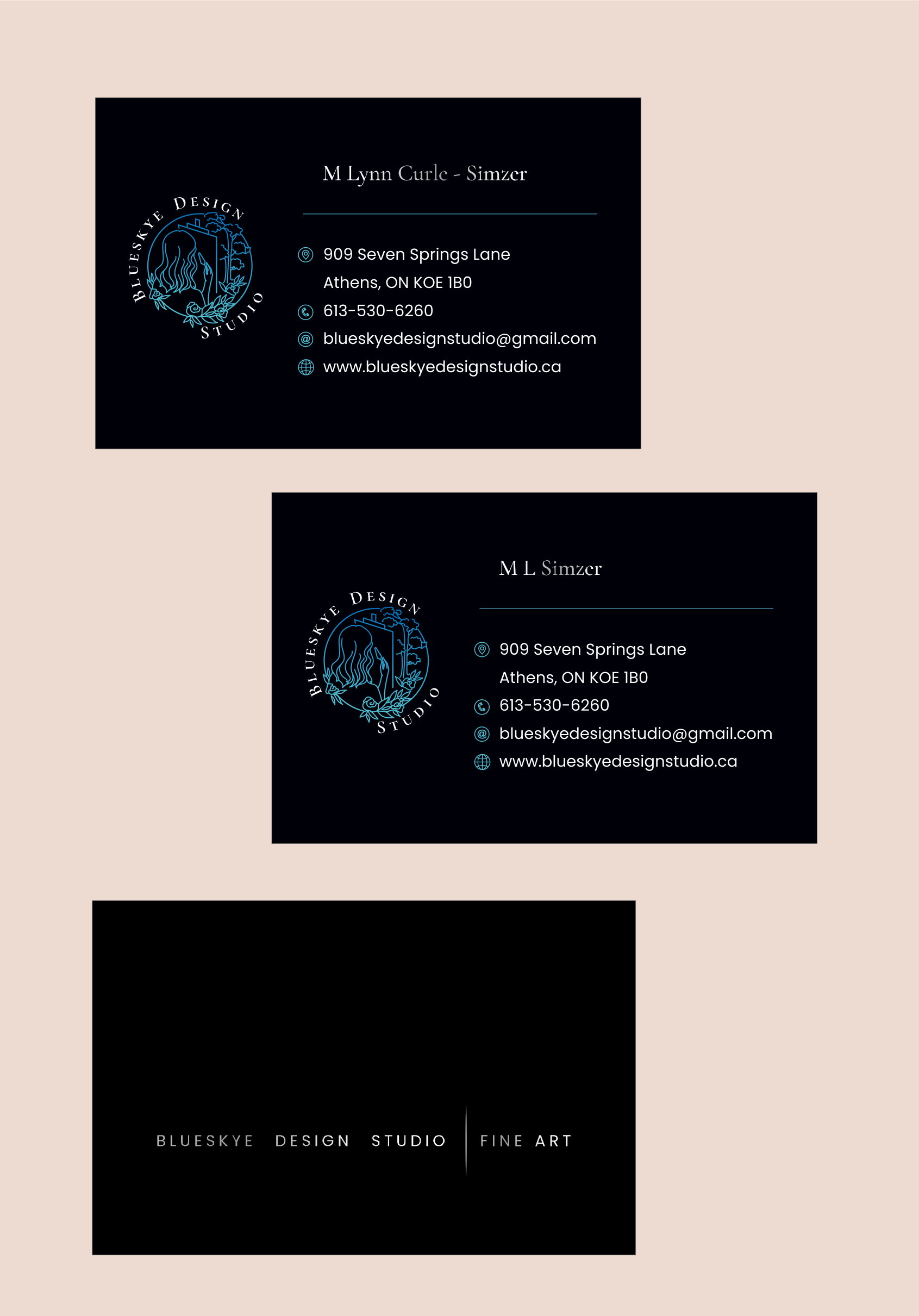 Business Card Design by *mary for Blueskye Design Studio | Design #36009926