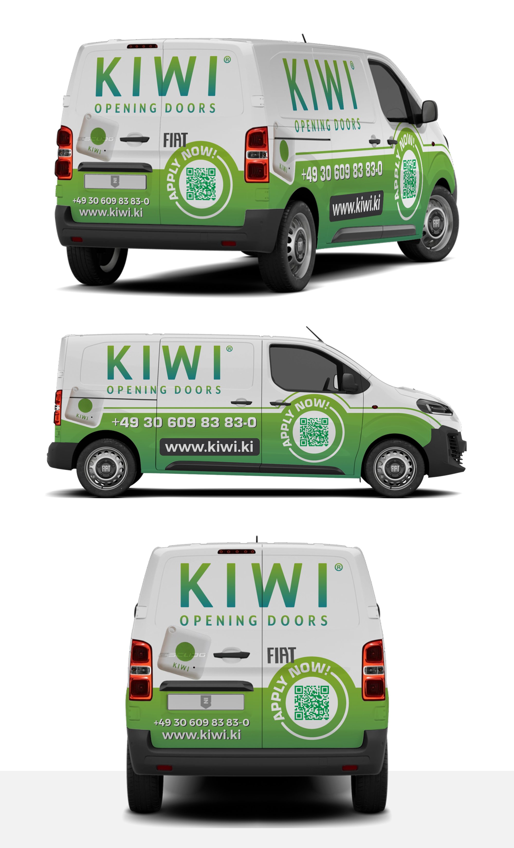 Car Wrap Design by 123graphics for KIWI.KI GmbH | Design #35941522