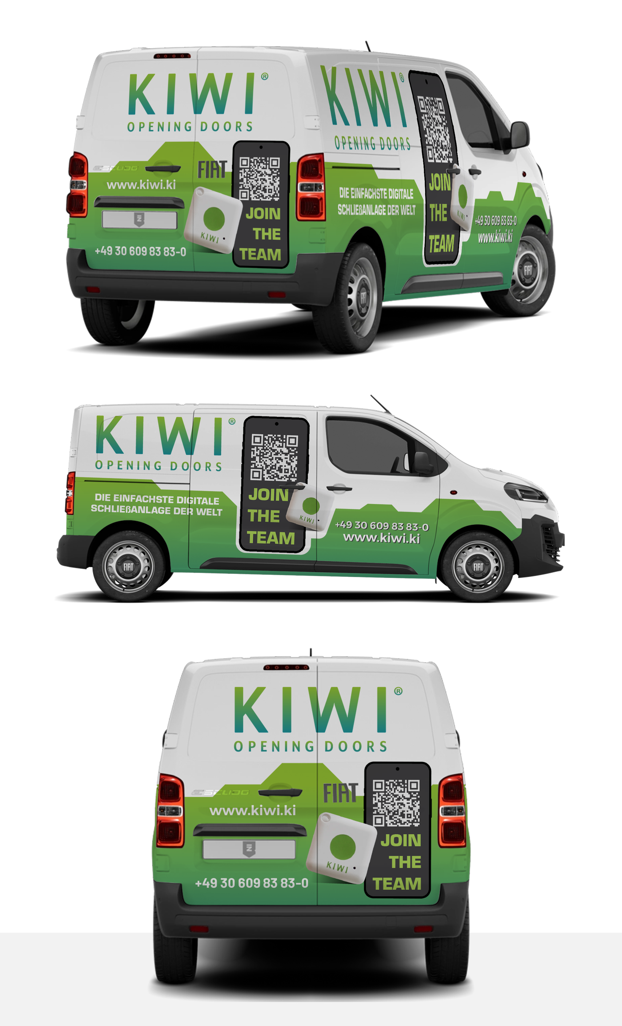 Car Wrap Design by 123graphics for KIWI.KI GmbH | Design #35941531