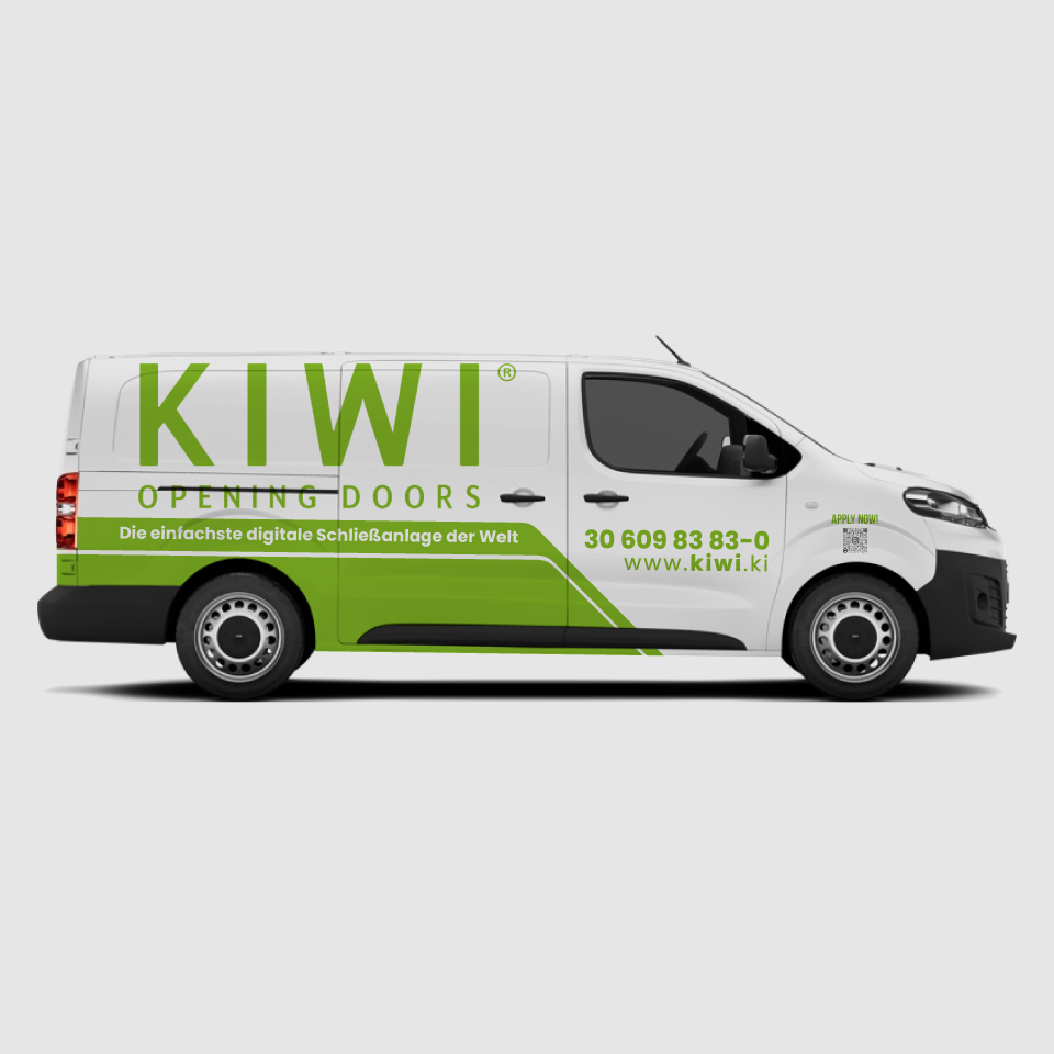 Diseño de Rotulación de Vehículo por Yoga Tri para KIWI.KI GmbH | Diseño #35919793