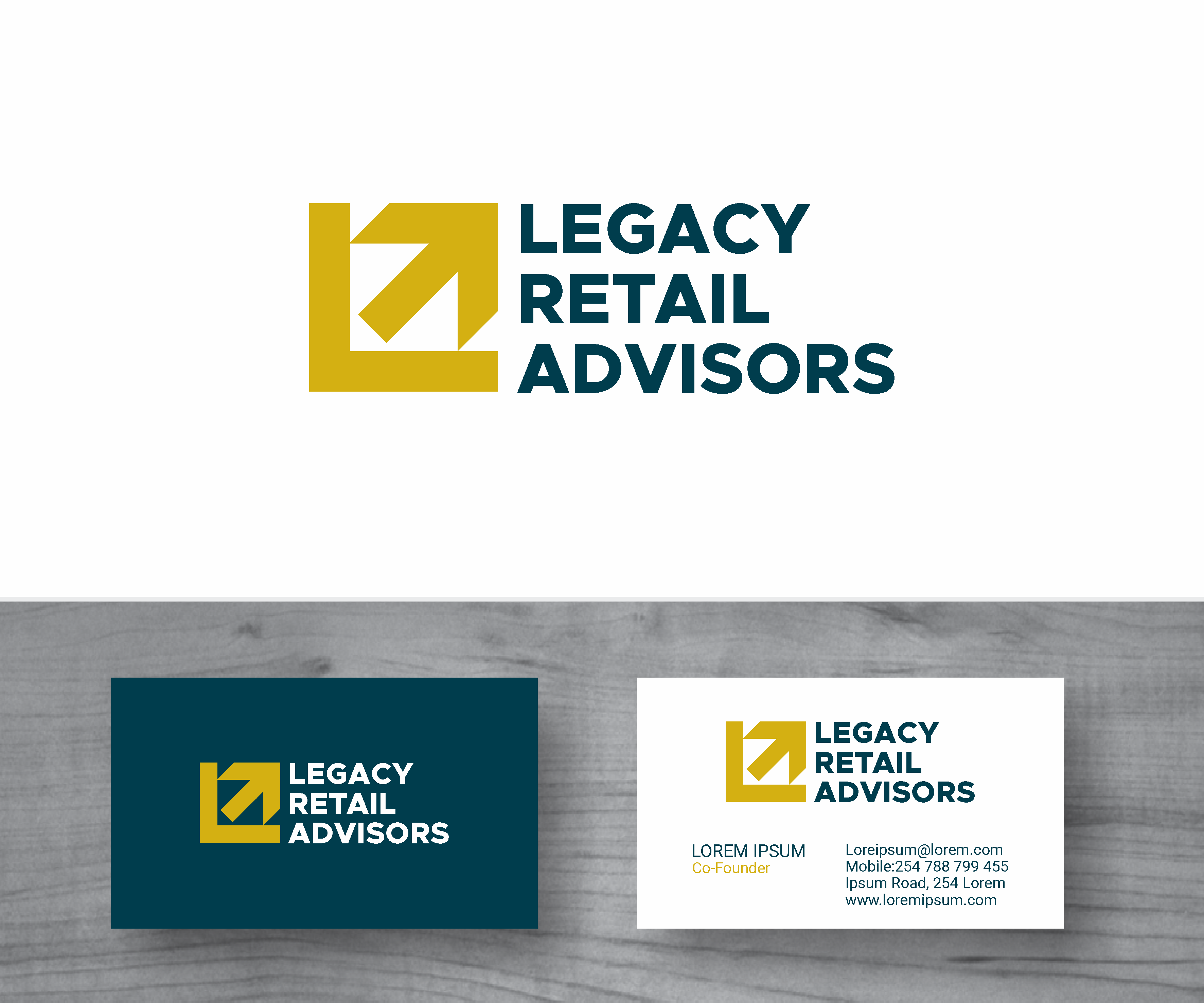 Diseño de Logo por MBARO para Legacy Retail Advisors | Diseño #35915308