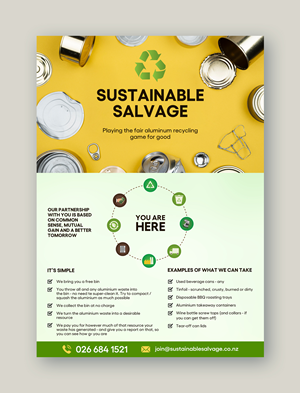 Flyer for Aluminium recycling business