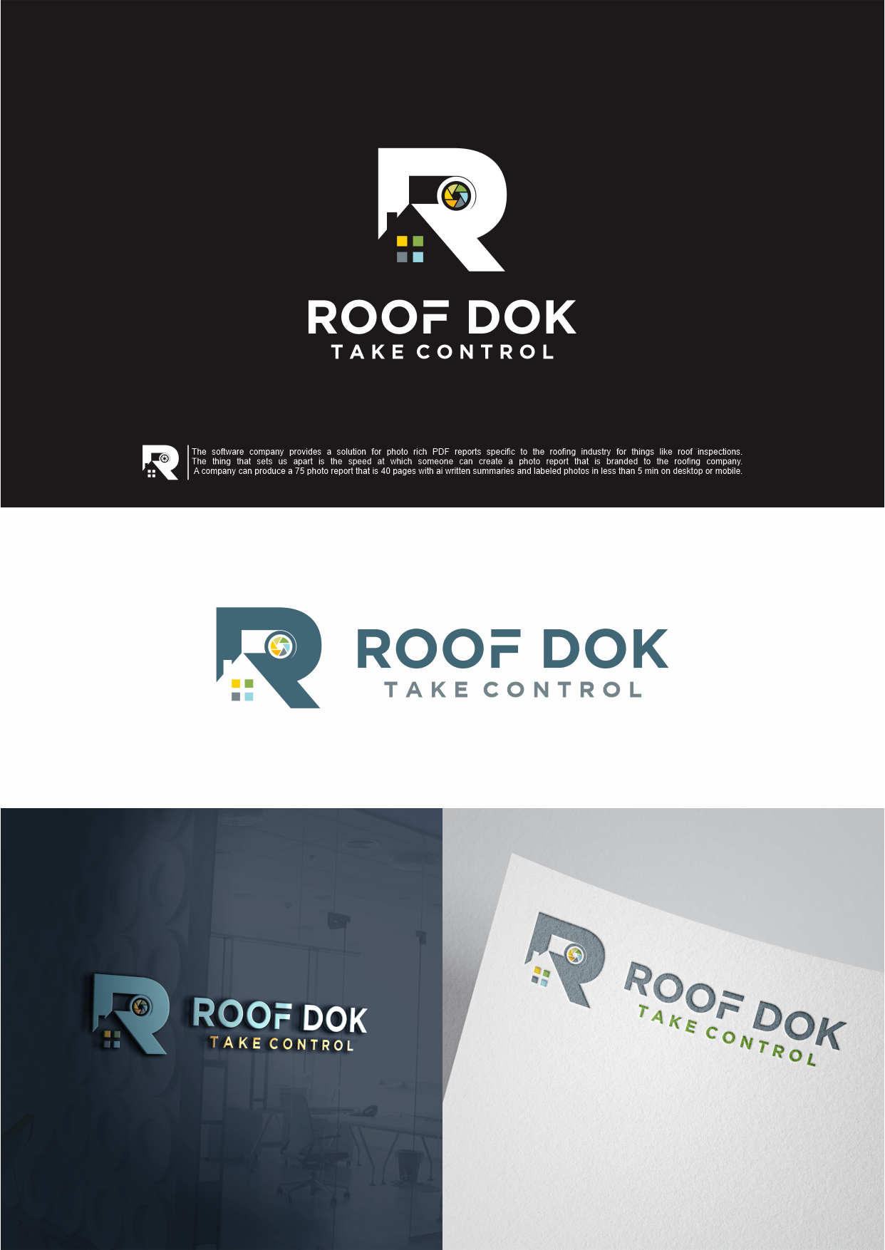 Logo Design by ManasaTrade for Roof Dok | Design #35901492