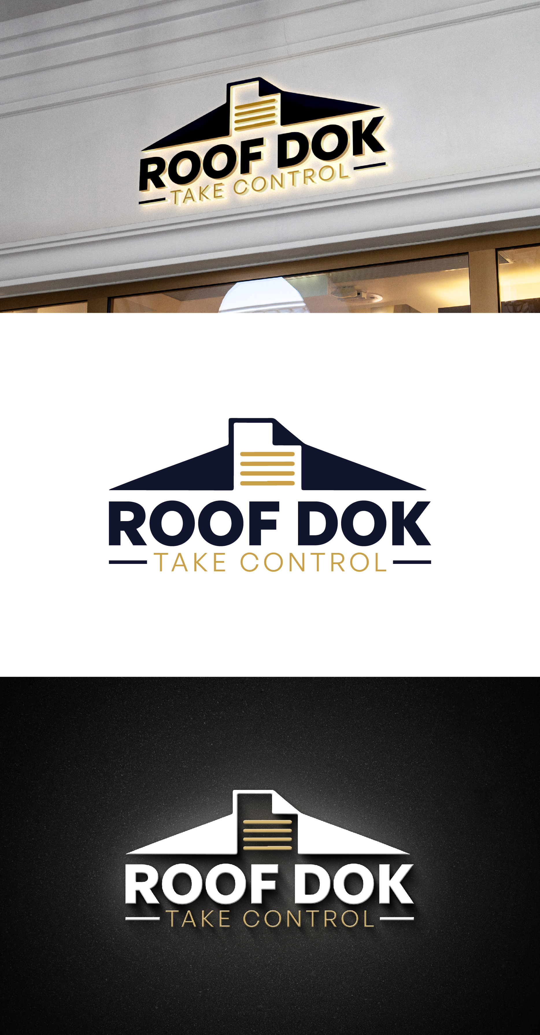 Logo Design by THE DESIGN MAN for Roof Dok | Design #35910353