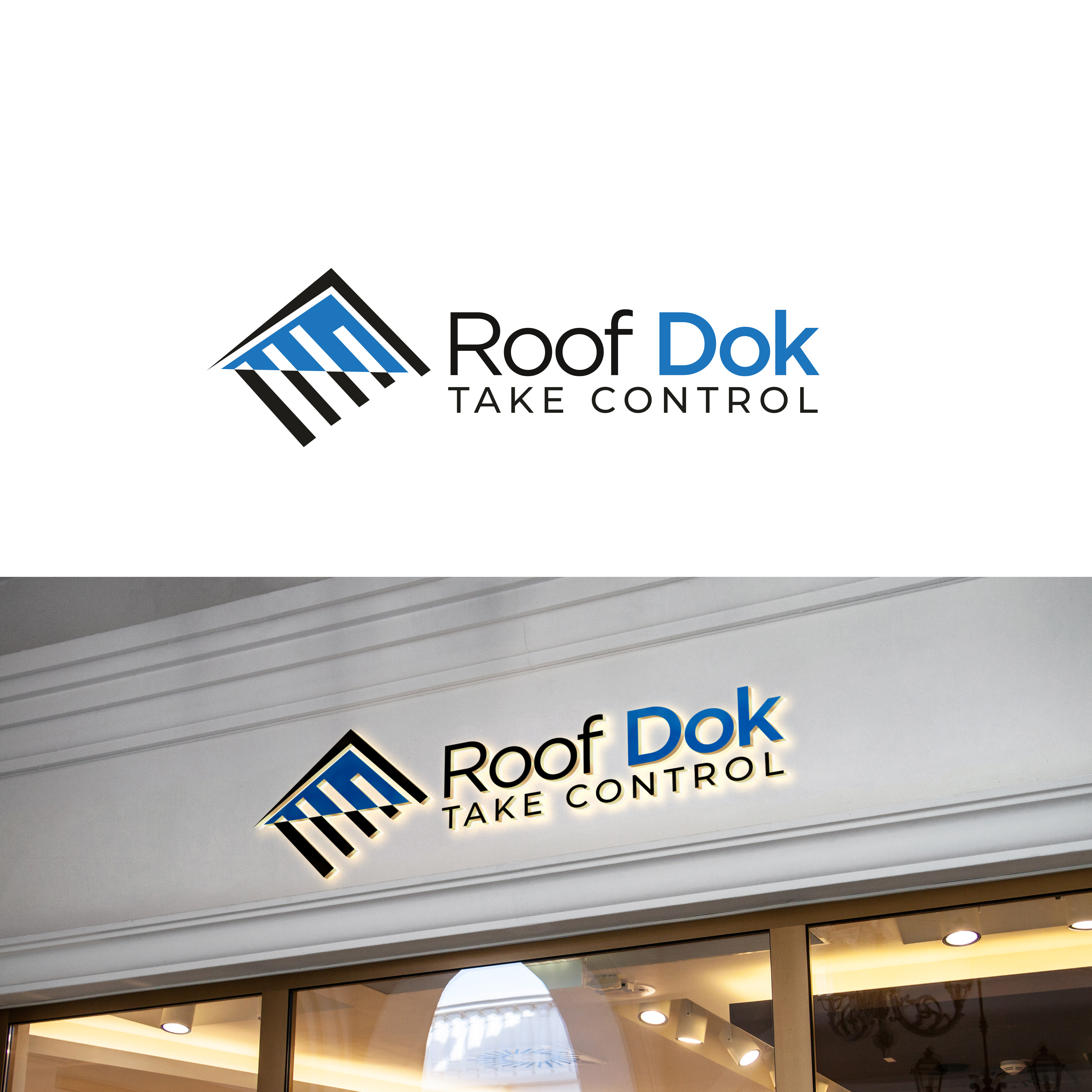 Logo Design by megamen for Roof Dok | Design #35909657