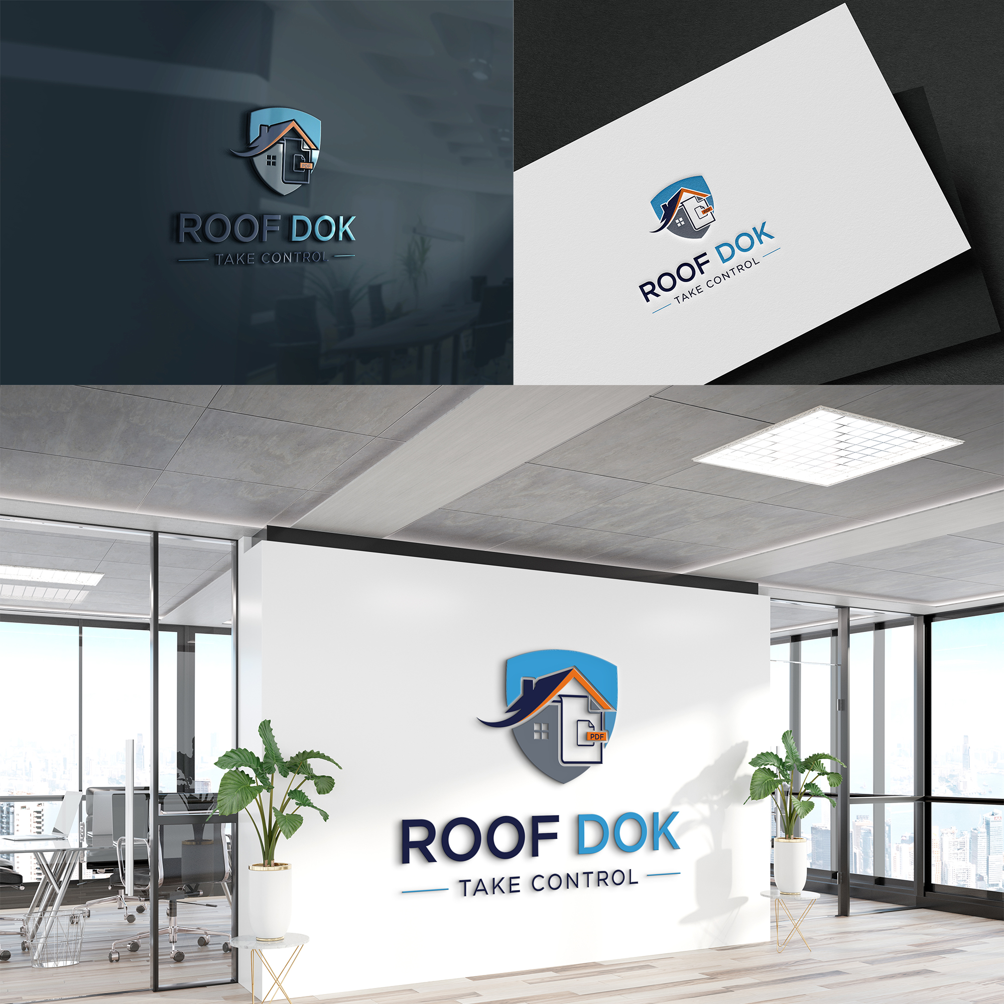 Logo Design by yoossefMaroc for Roof Dok | Design #35913553