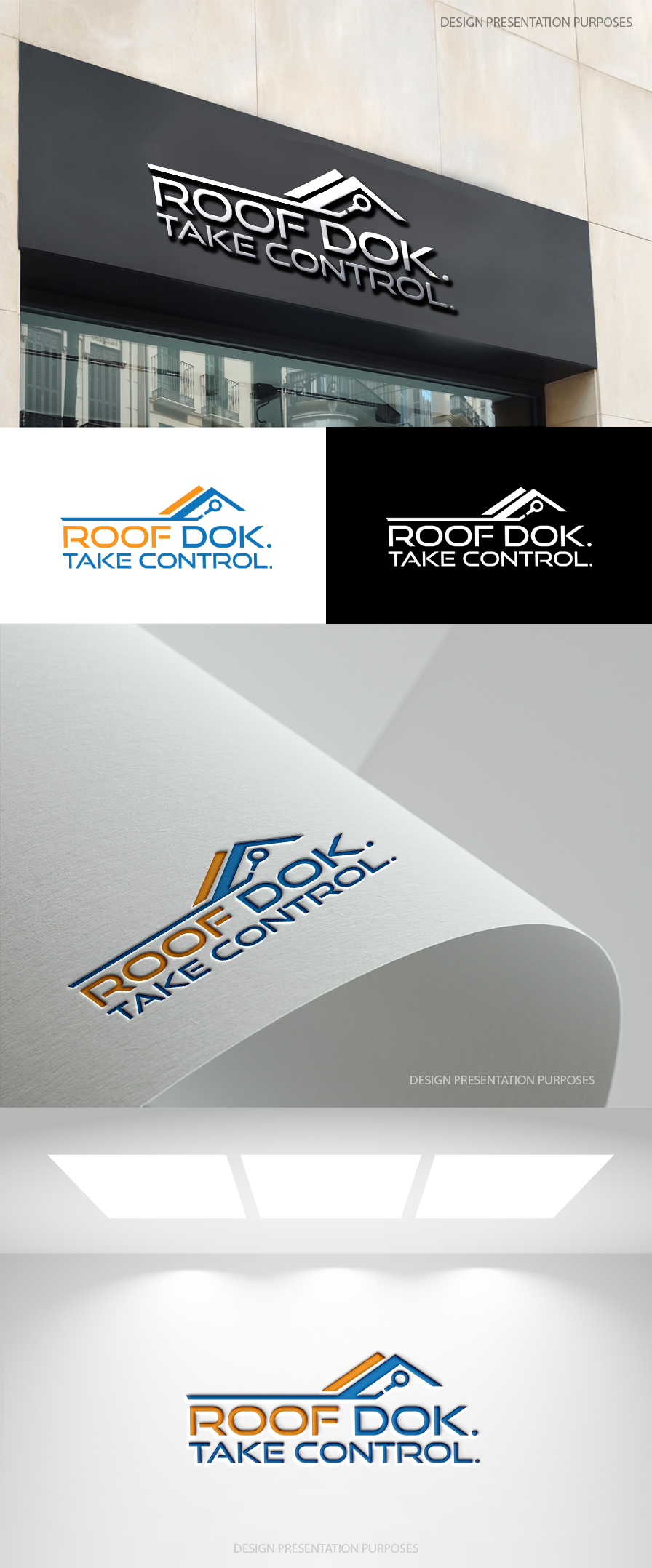 Logo Design by zebronicgraphic for Roof Dok | Design #35904576