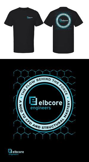 T-shirt Design by KickArt for elbcore engineers gmbh | Design: #35930271