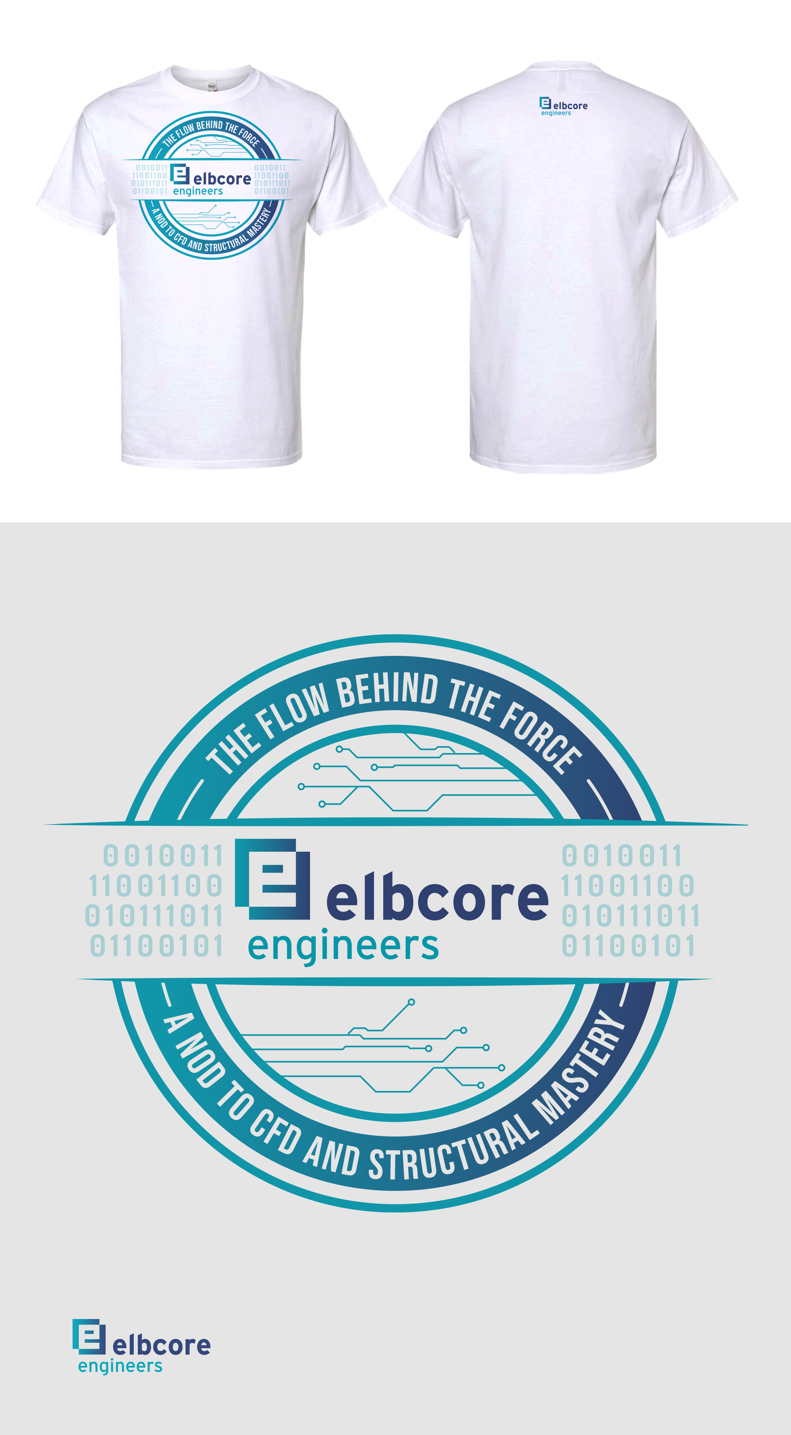 T-shirt Design by KickArt for elbcore engineers gmbh | Design #35930279