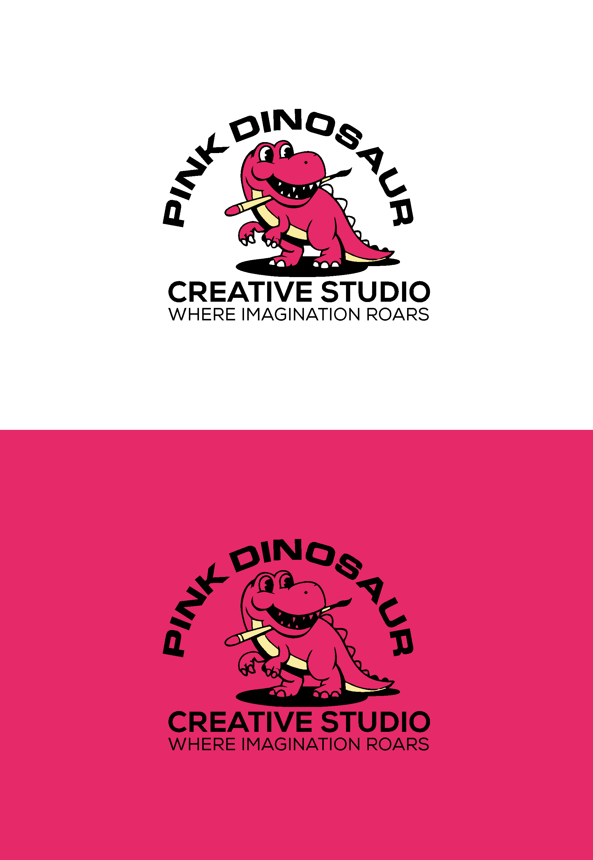 Logo Design by manggawkwk for Pink Dinosaur Creative Studio | Design #35904772