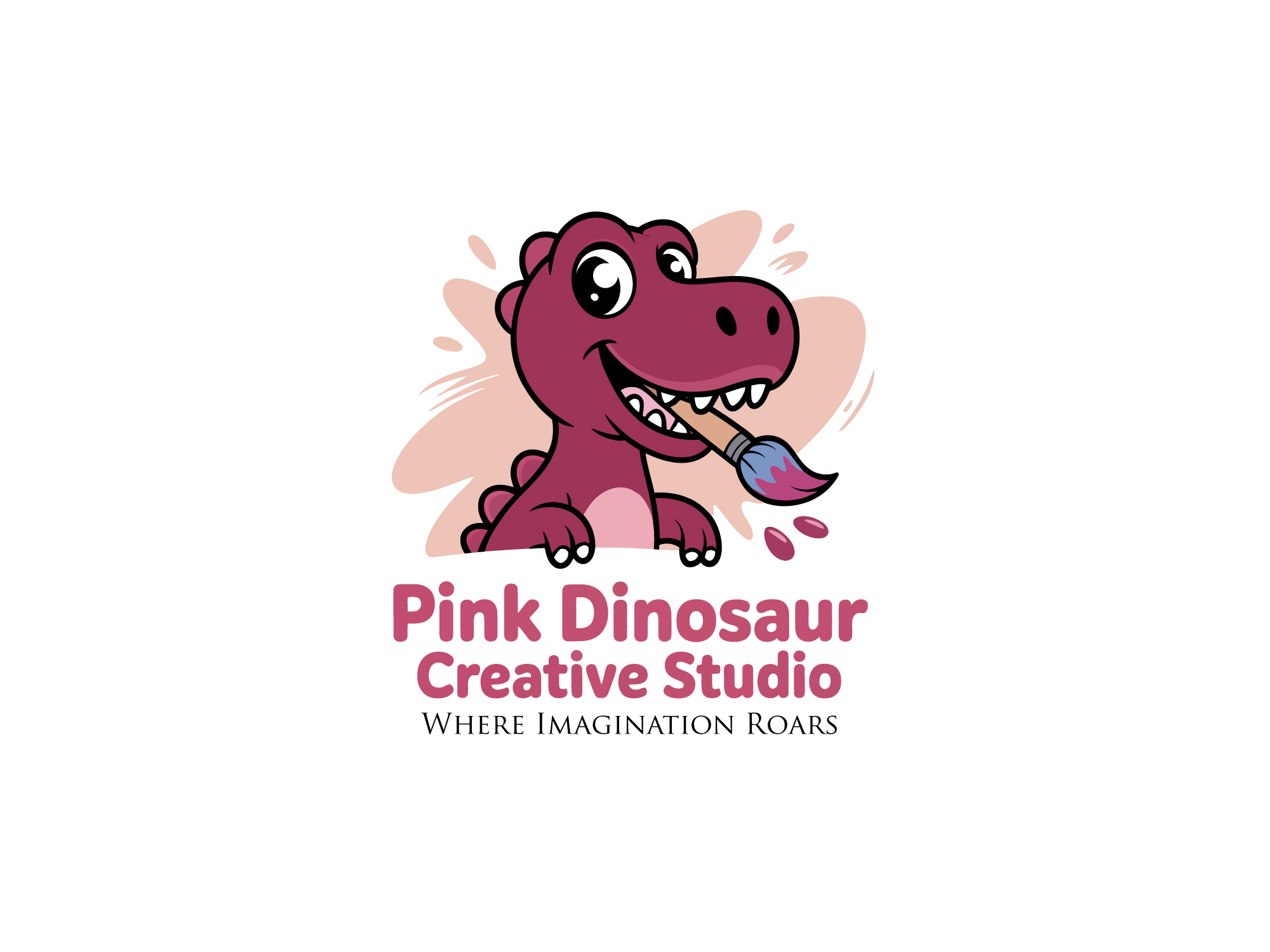 Logo-Design von Robi-The Child für Pink Dinosaur Creative Studio | Design #35905699