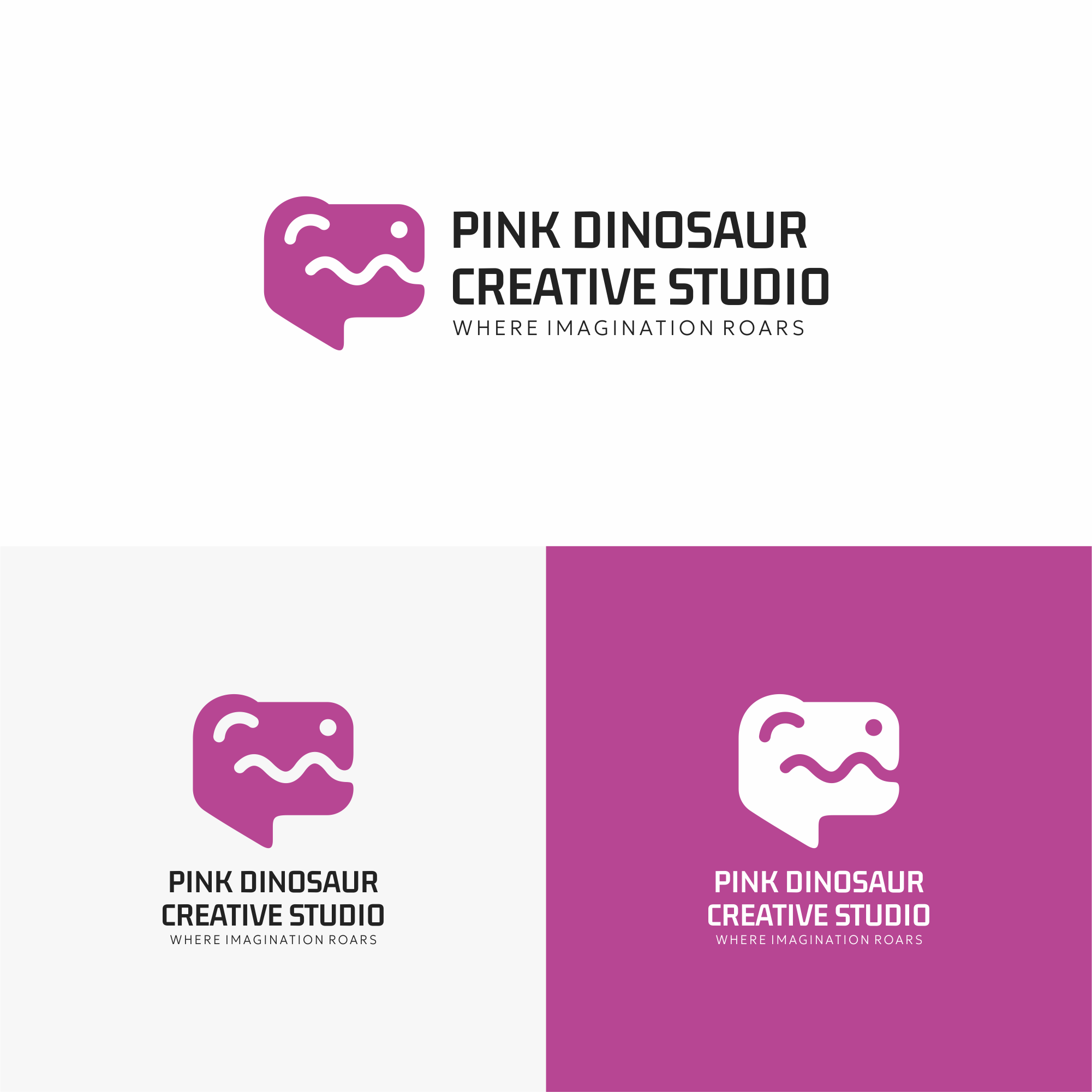Logo Design by madrisaldi for Pink Dinosaur Creative Studio | Design #35905925