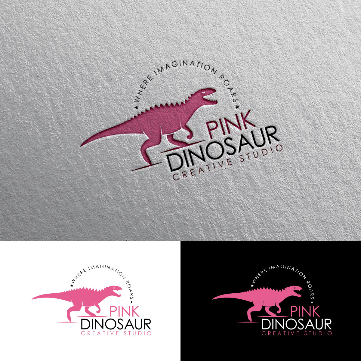 Logo-Design von Alex Henry für Pink Dinosaur Creative Studio | Design #35905228