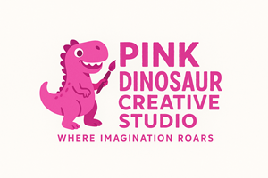 Diseño de Logo por Taha_01 para Pink Dinosaur Creative Studio | Diseño: #35904837