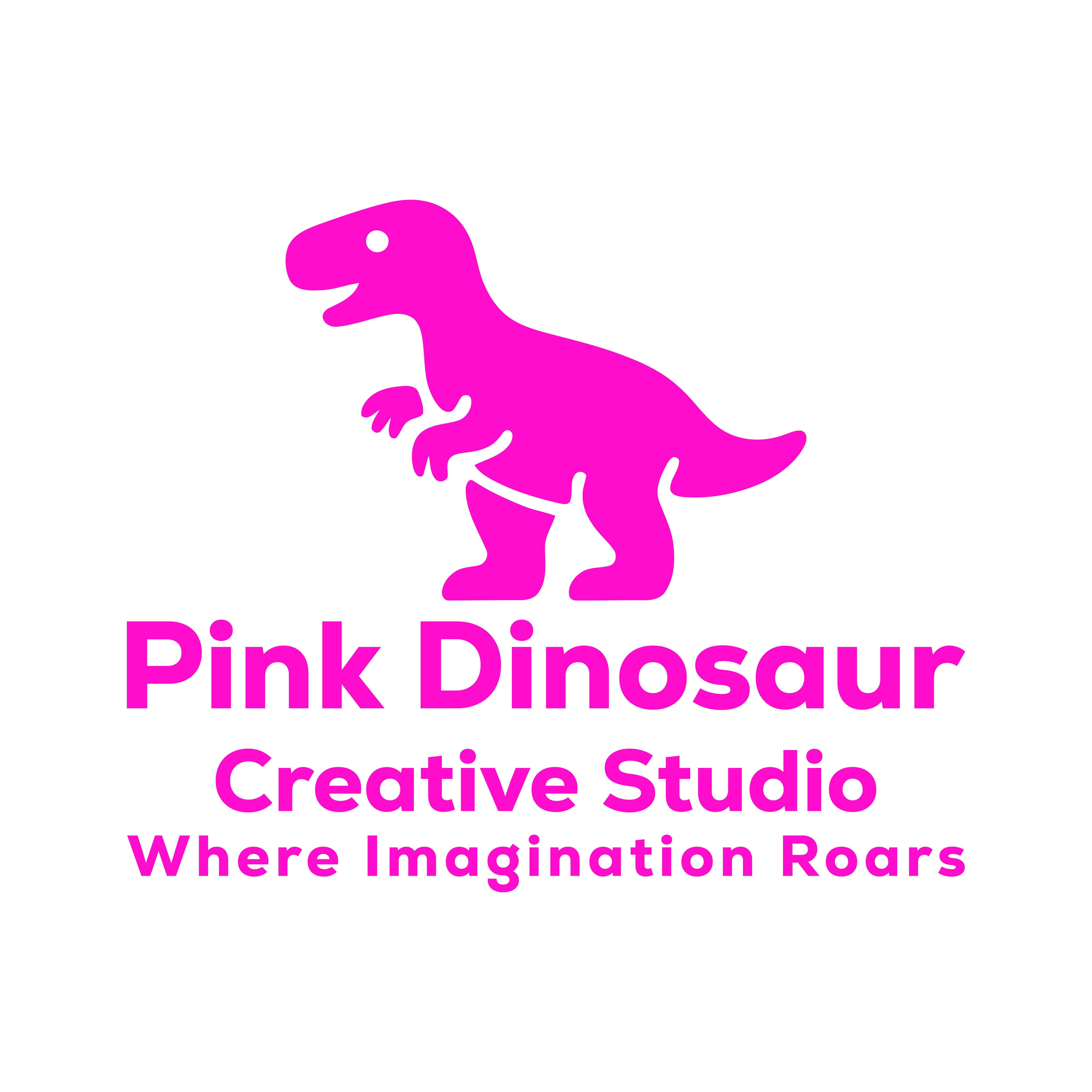 Logo Design by Zoe Designs for Pink Dinosaur Creative Studio | Design #35905951