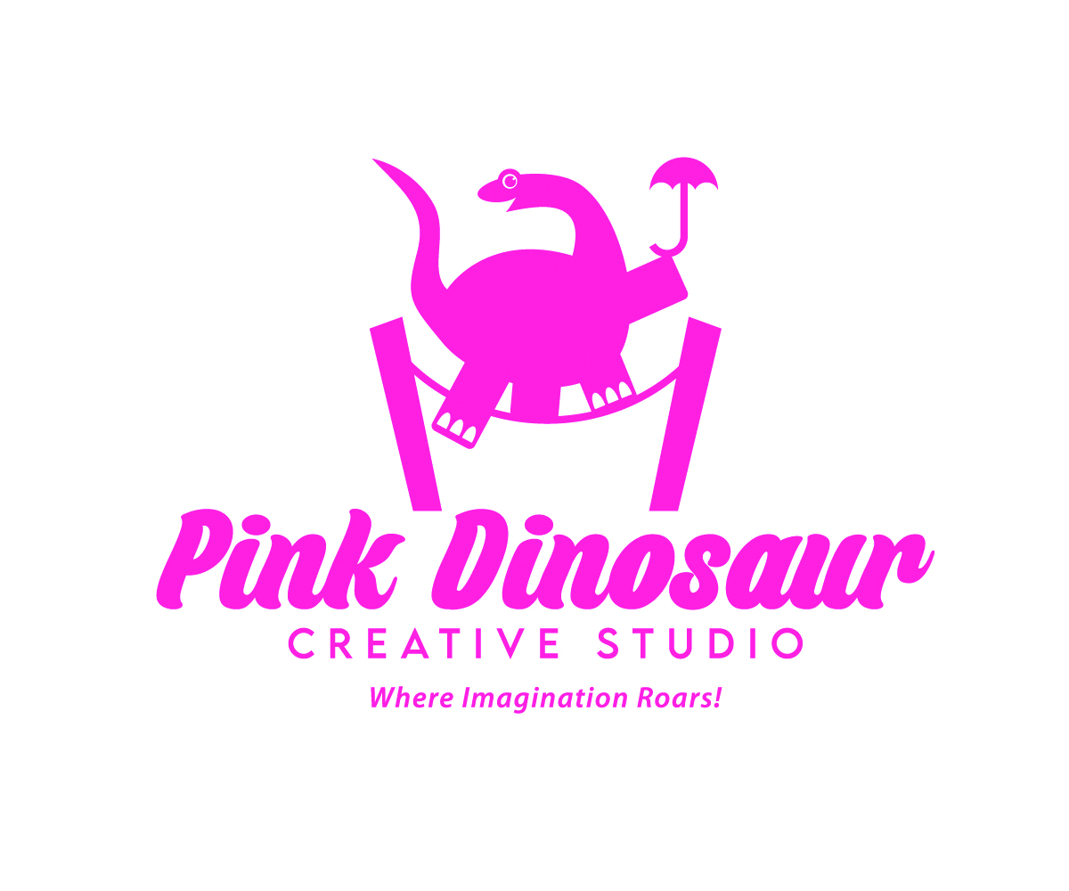 Logo Design by Buck Tornado for Pink Dinosaur Creative Studio | Design #35907803