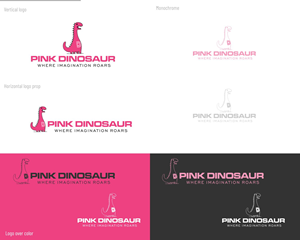 Logo Design by DesignMX (Renan Mejia) for Pink Dinosaur Creative Studio | Design: #35906350
