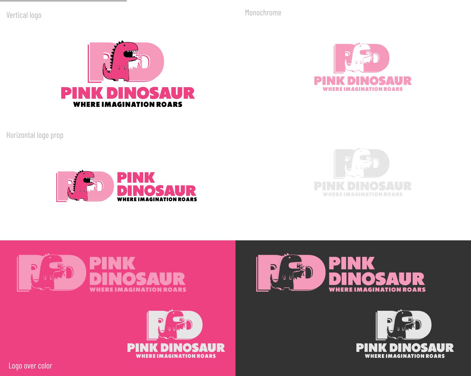 Logo Design by DesignMX (Renan Mejia) for Pink Dinosaur Creative Studio | Design #35906522