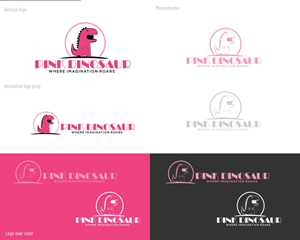 Logo Design by DesignMX (Renan Mejia) for Pink Dinosaur Creative Studio | Design: #35906583