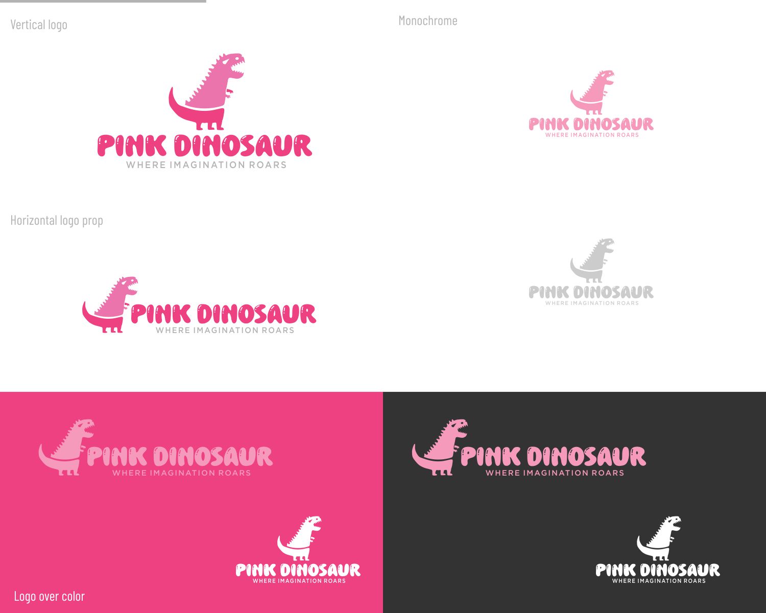 Logo Design by DesignMX (Renan Mejia) for Pink Dinosaur Creative Studio | Design #35906616