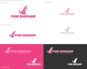 Logo Design by DesignMX (Renan Mejia) for Pink Dinosaur Creative Studio | Design: #35906616