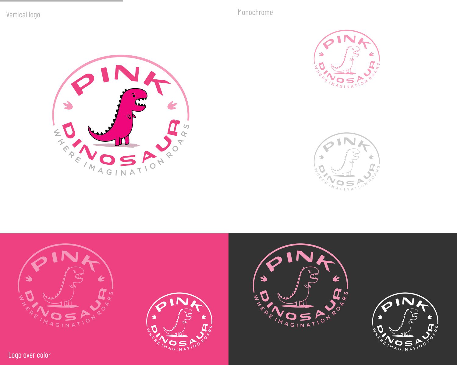 Logo Design by DesignMX (Renan Mejia) for Pink Dinosaur Creative Studio | Design #35906743