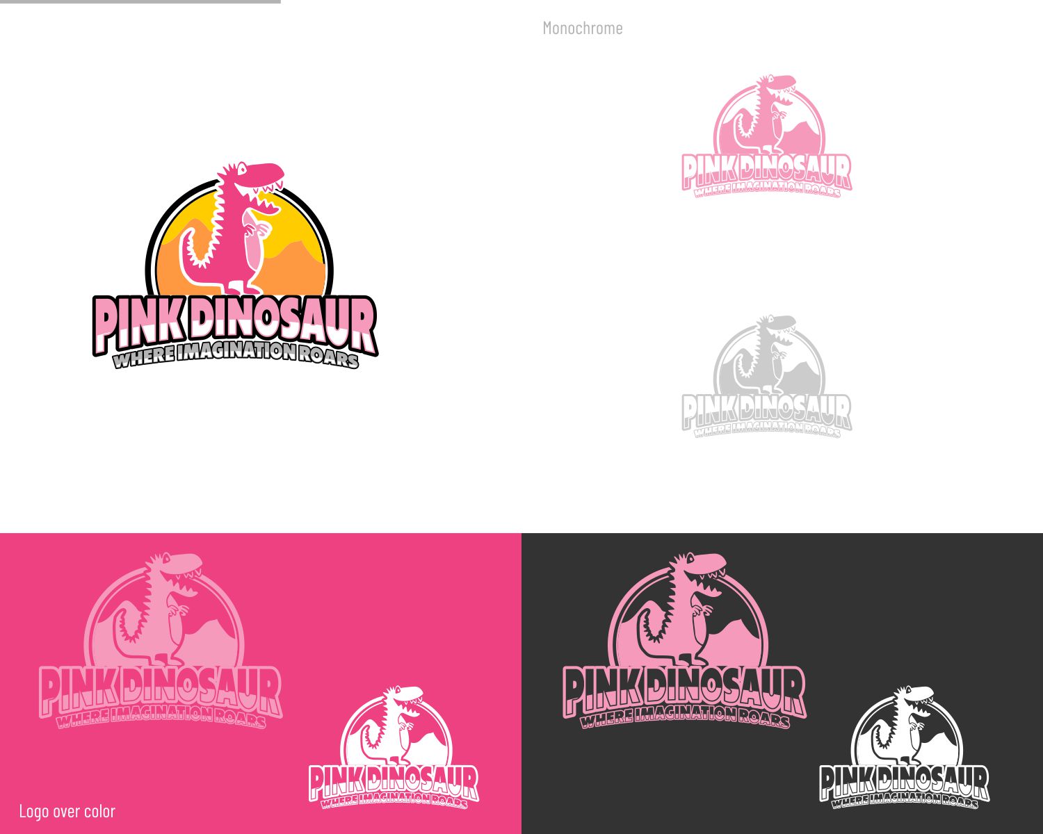 Logo Design by DesignMX (Renan Mejia) for Pink Dinosaur Creative Studio | Design #35906890