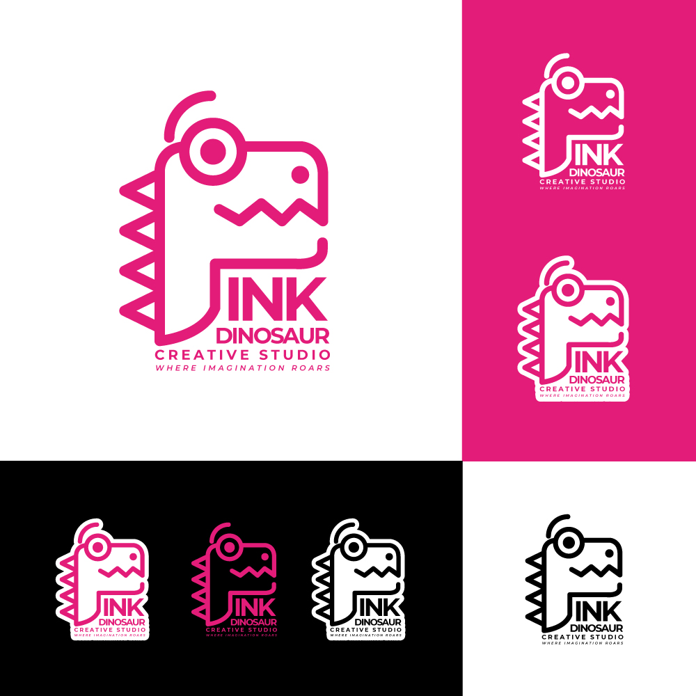 Logo-Design von rddesign1992 für Pink Dinosaur Creative Studio | Design #35905194