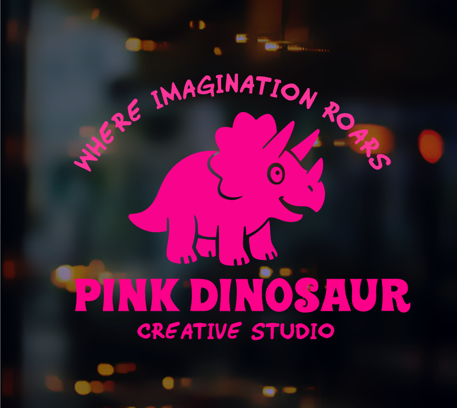 Logo Design by Yakuza20 for Pink Dinosaur Creative Studio | Design #35906460