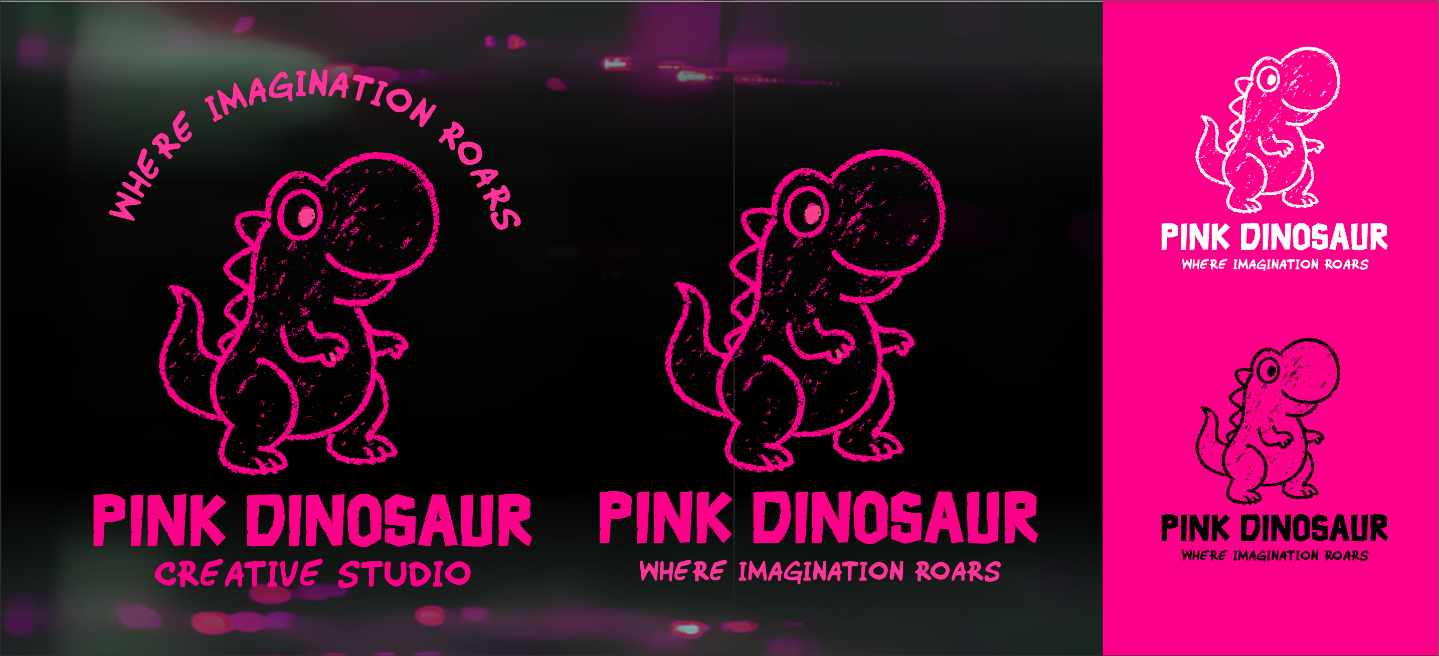 Logo Design by Yakuza20 for Pink Dinosaur Creative Studio | Design #35906878