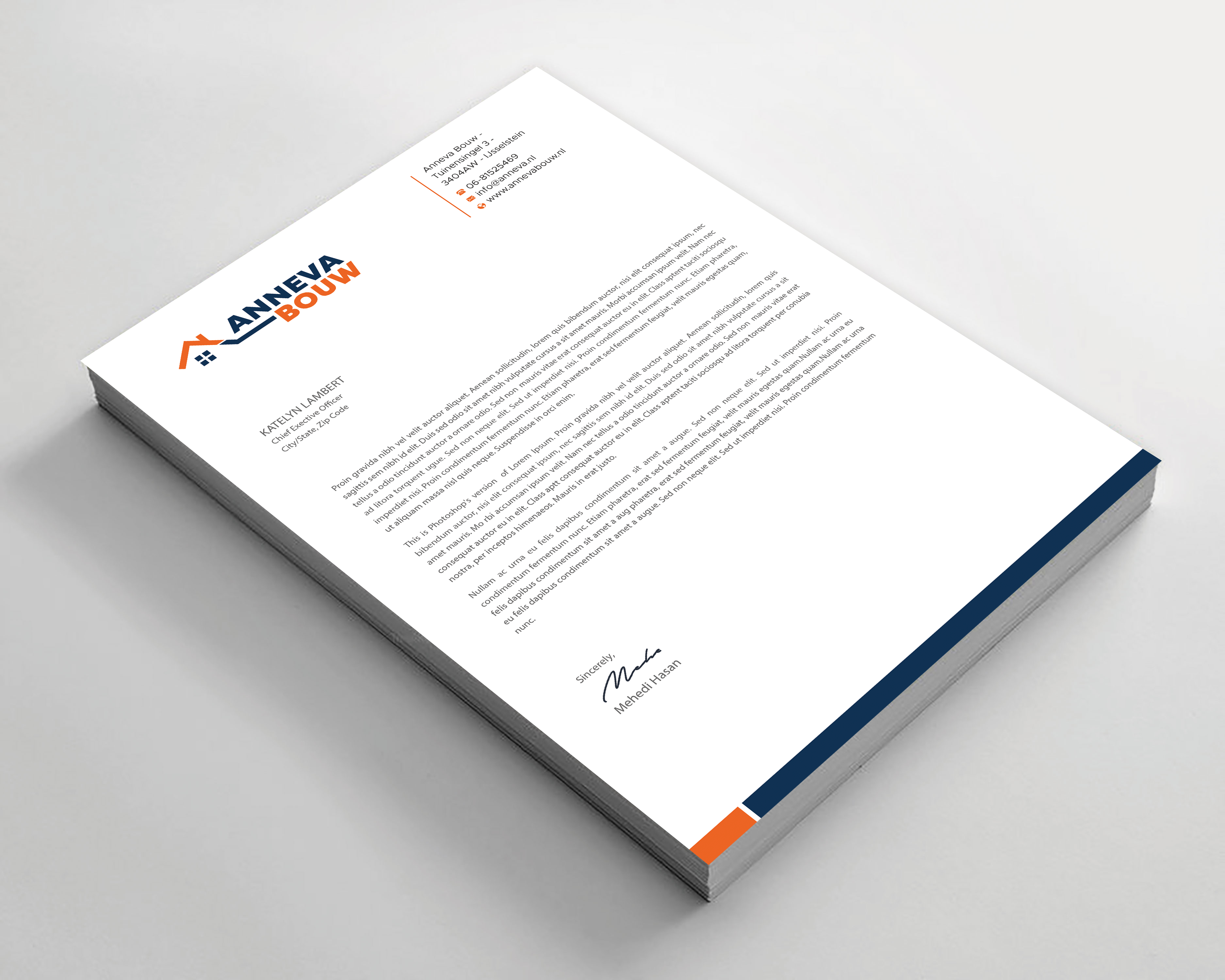 Stationery Design by Expert Bappy for this project | Design #35904991