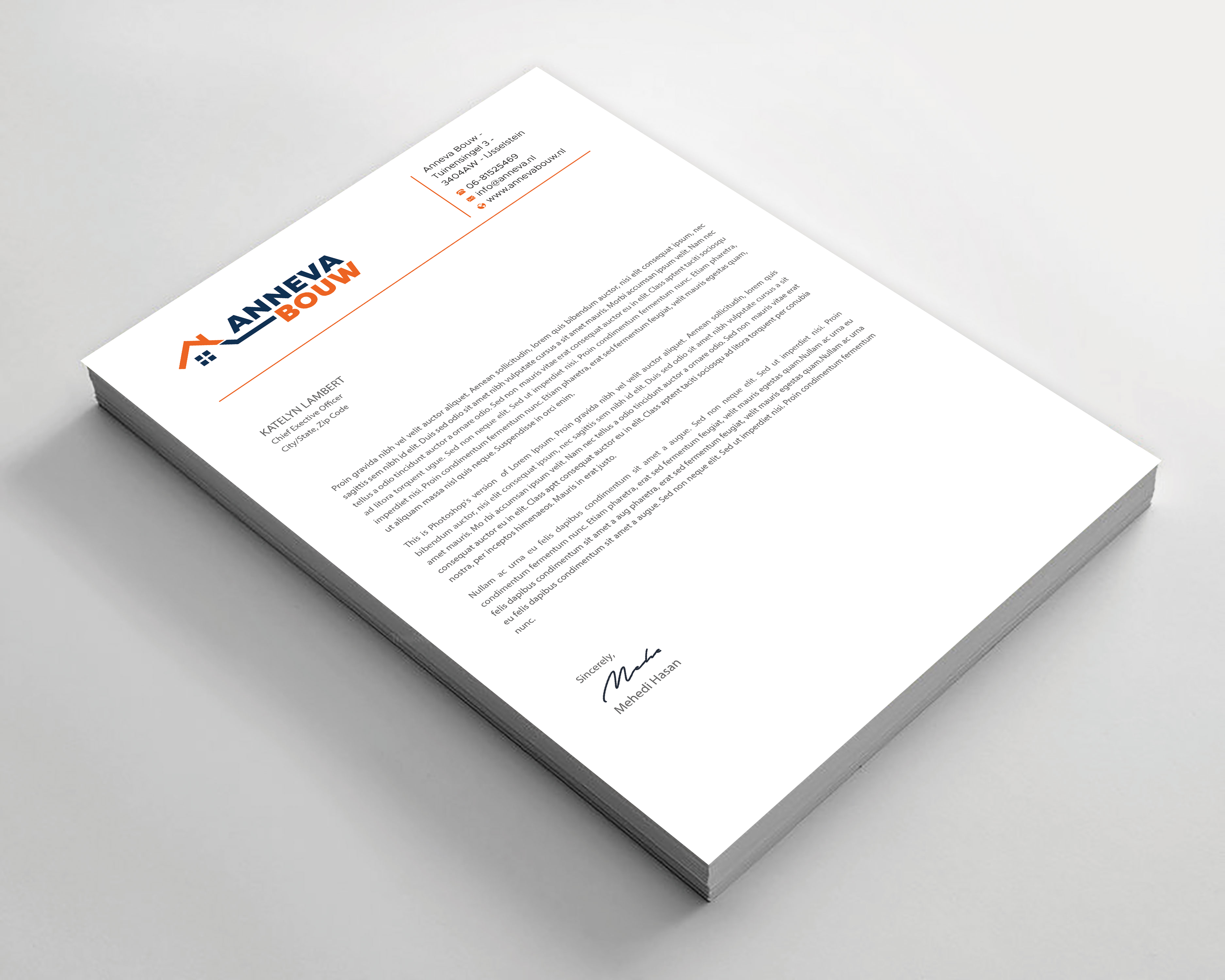 Stationery Design by Expert Bappy for this project | Design #35905938