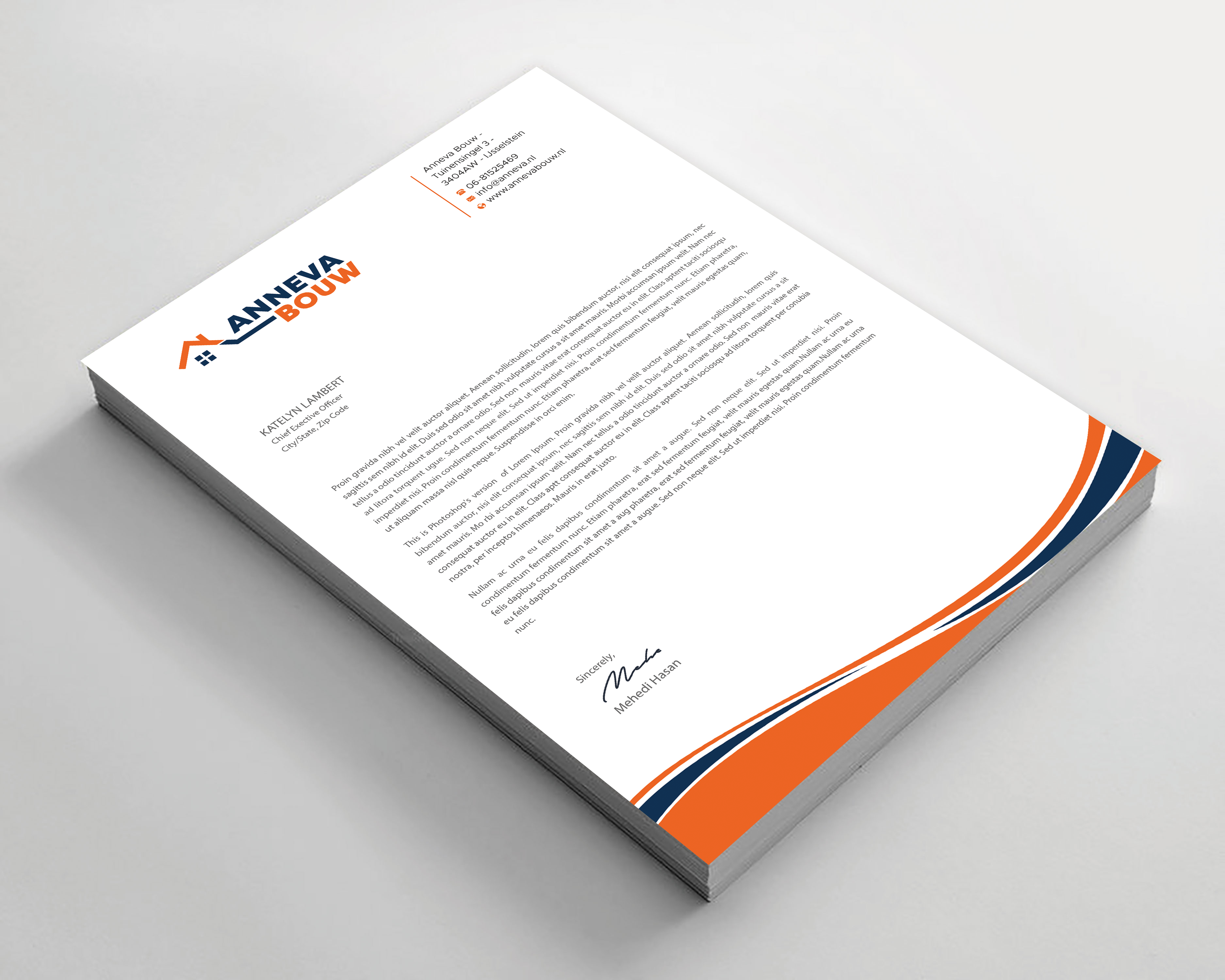 Stationery Design by Expert Bappy for this project | Design #35905966