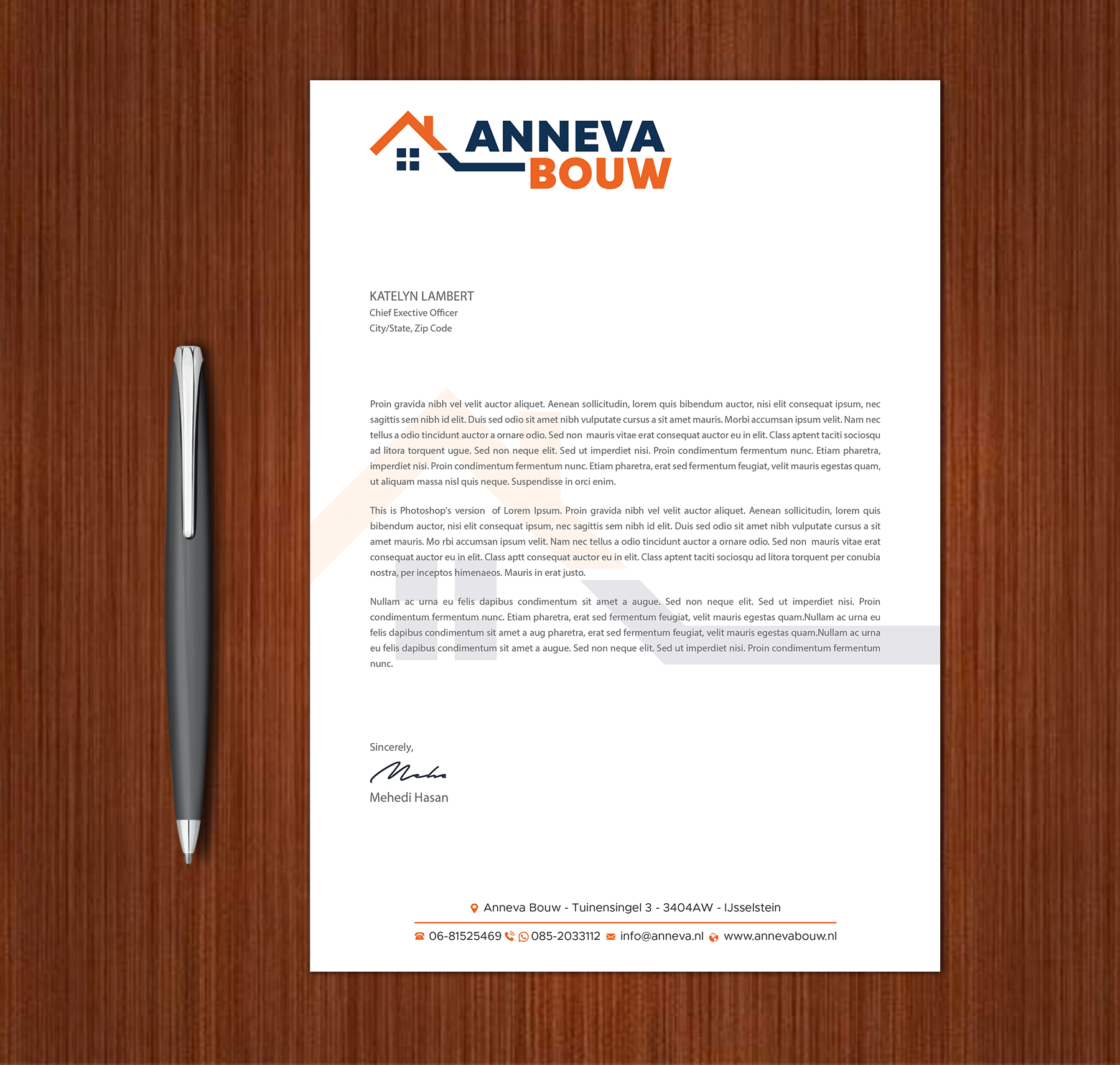 Stationery Design by Expert Bappy for this project | Design #35915282